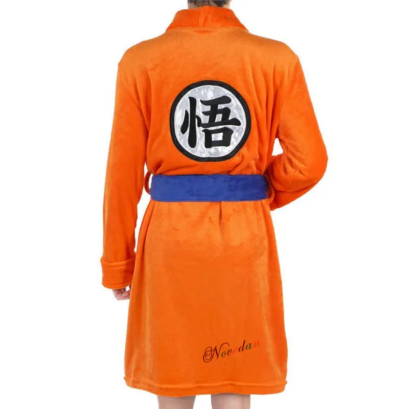 Plush Orange Bathrobe Goku Cosplay Dragon Ball