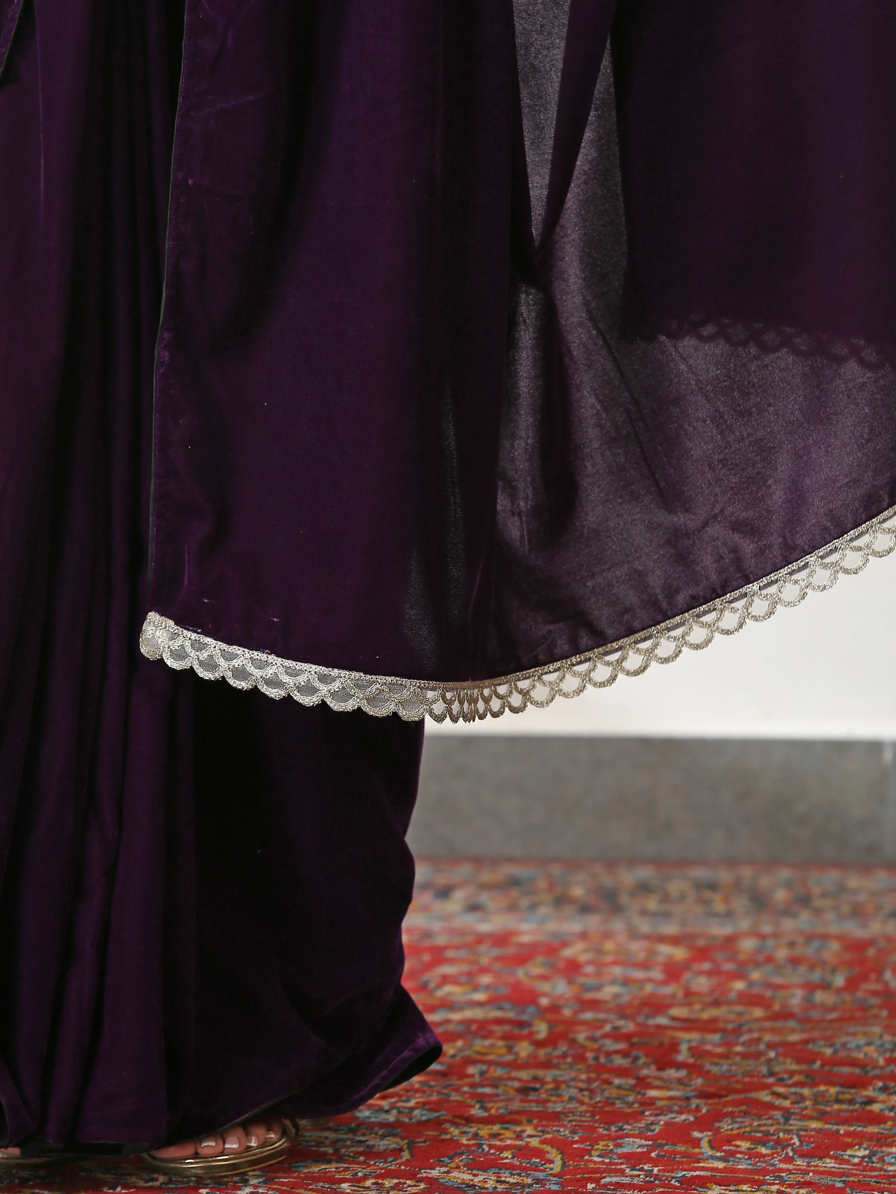 Plush Velvet Saree