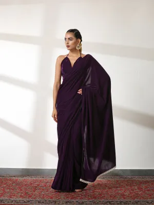 Plush Velvet Saree