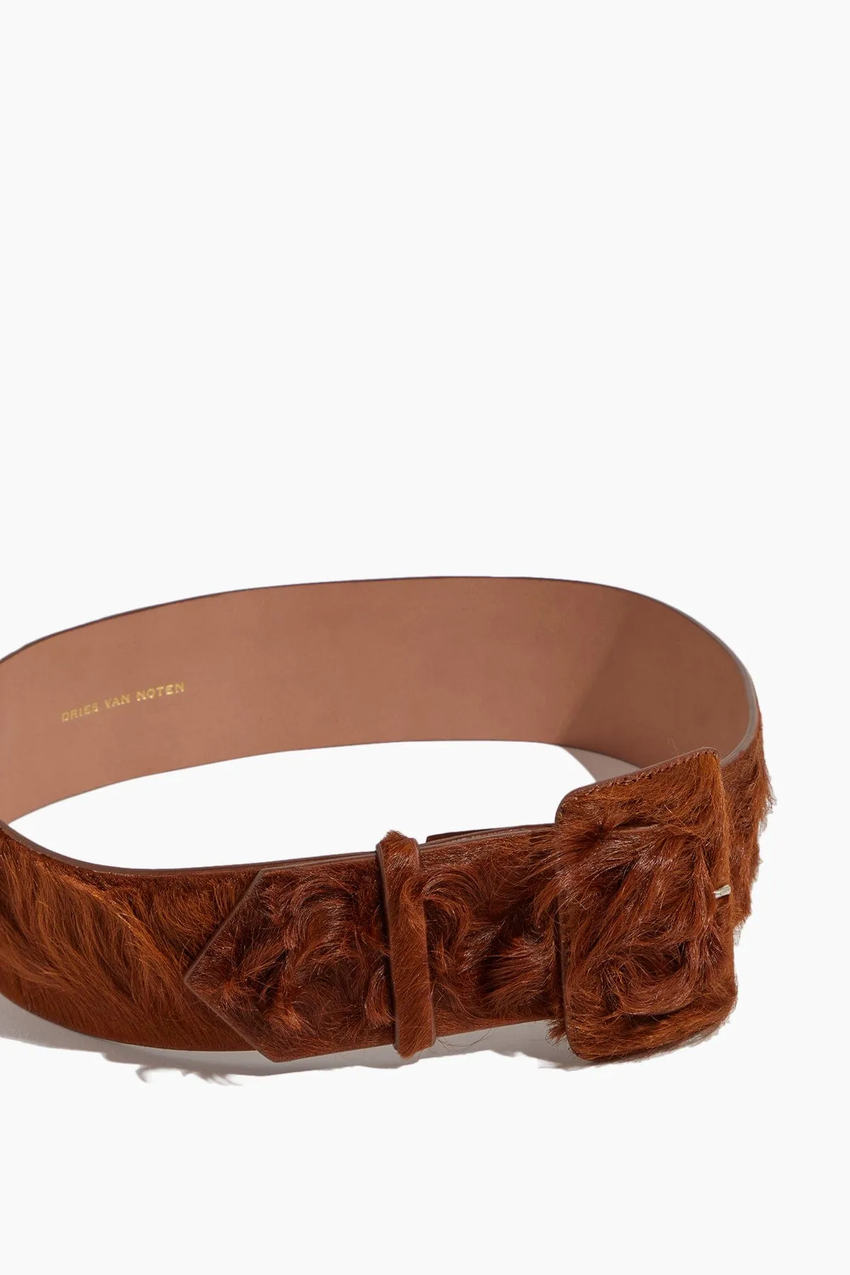 Ponyhair Belt in Brown