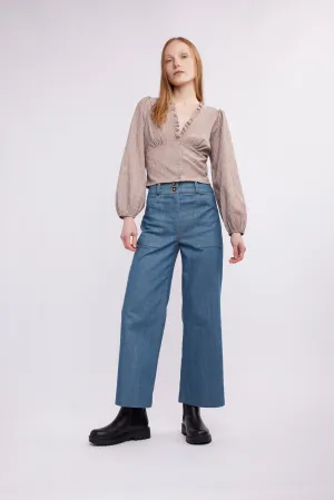 Poppy Ruffled Neck Blouse