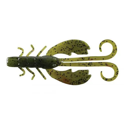 Powerbait Crazy Legs Chigger Craw, 4" - 4" Length, Watermelon, Per 8