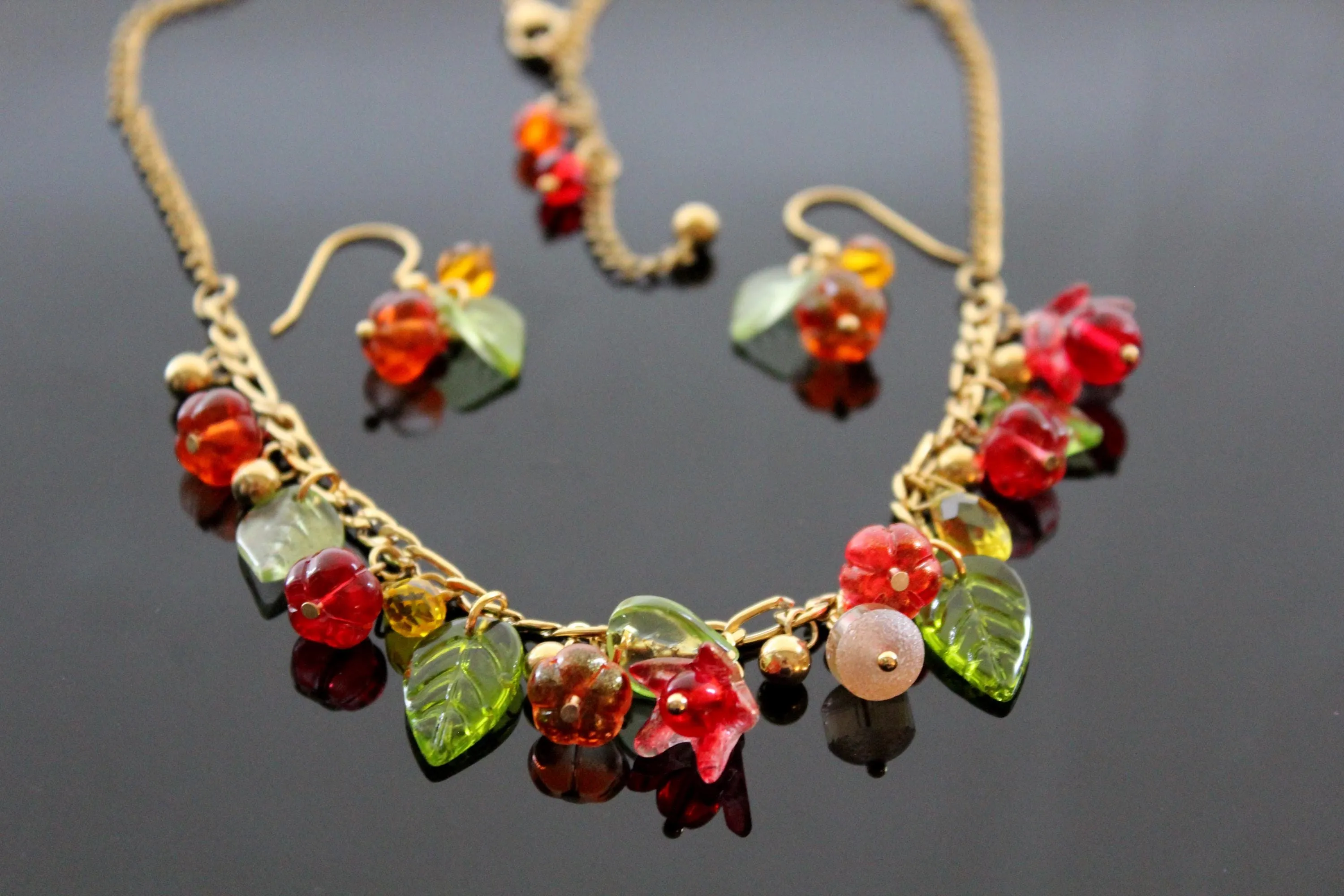 Pumpkin jewelry set