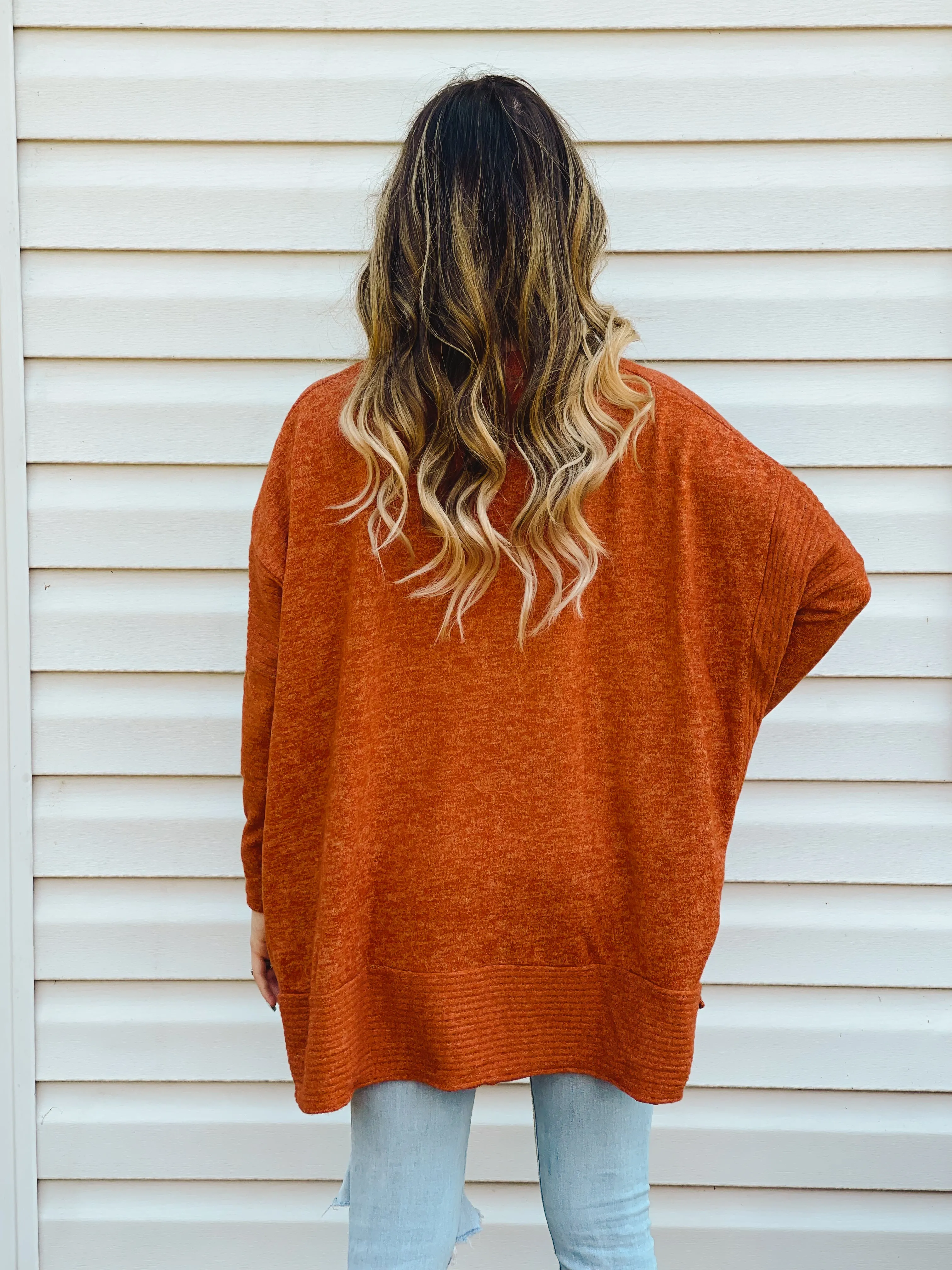 Pumpkin Patch Soft High-Low Sweater