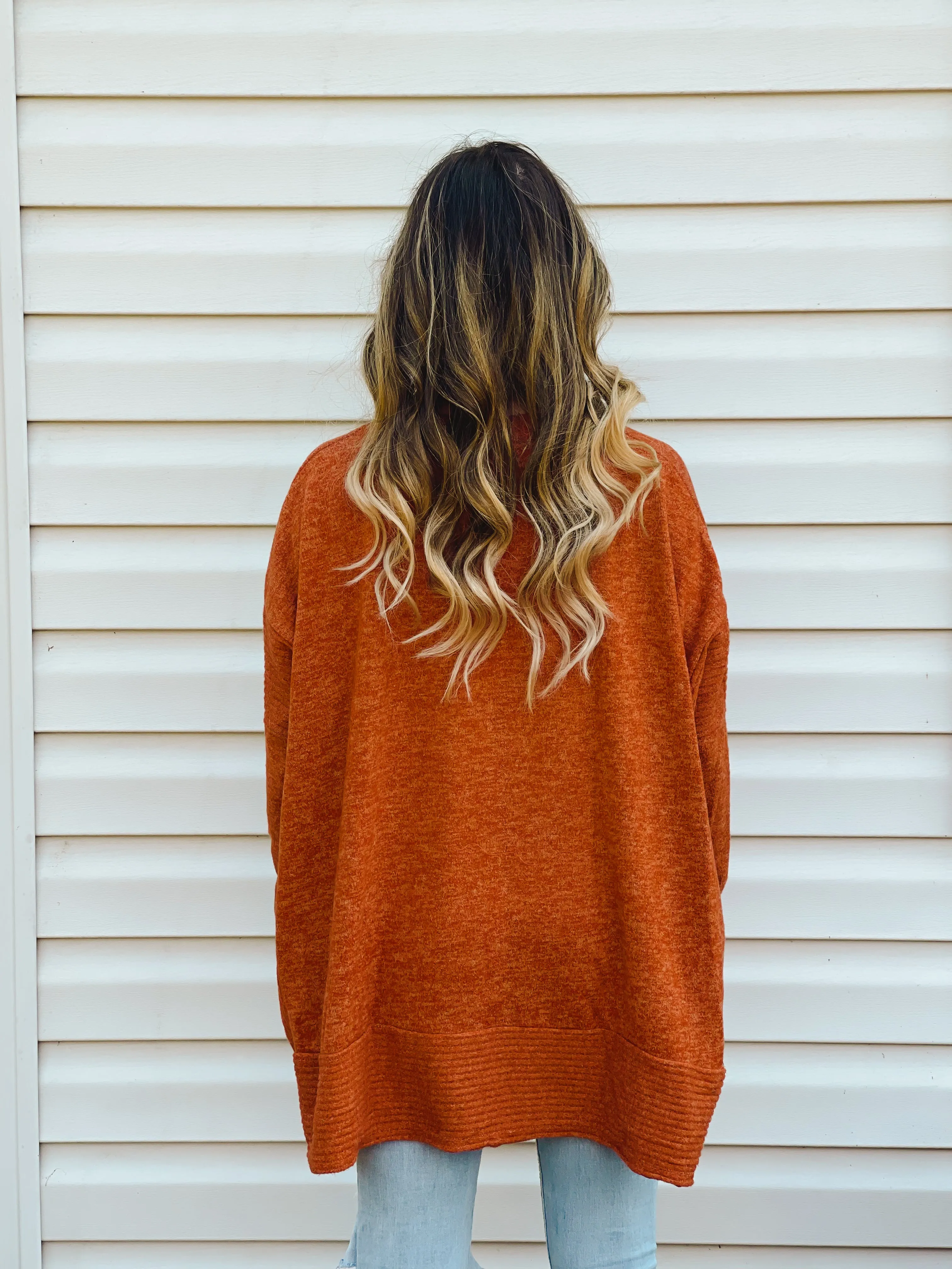 Pumpkin Patch Soft High-Low Sweater