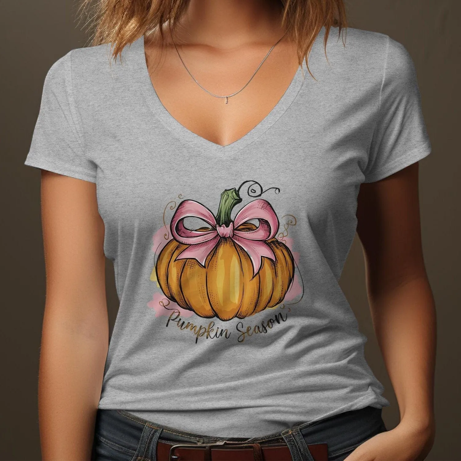 Pumpkin Season T-Shirt, Cute Pumpkin Graphic Tee, Coquette Style Pumpkin Top, Fall Pumpkin Shirt, Cozy Autumn Sweatshirt