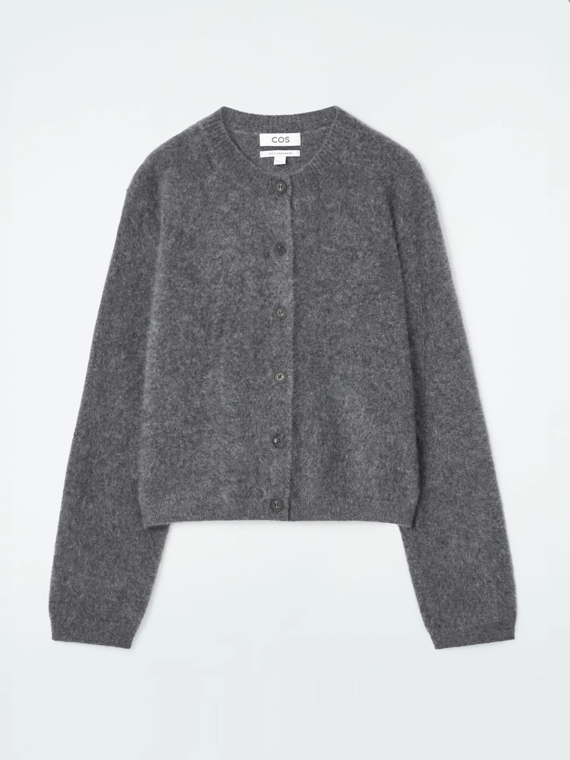 Pure brushed-cashmere cardigan