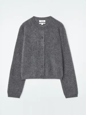 Pure brushed-cashmere cardigan