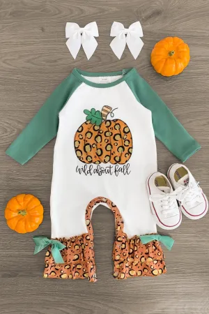 "Wild About Fall" Cheetah Ruffle Romper