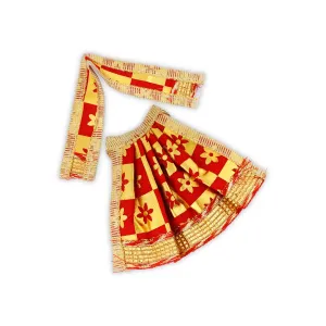 Radha Krishna Dress Set - 3 Inches | Radha Krishna Poshak/ Krishna And Radha Dress for Deity