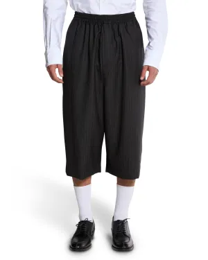 ÓRALE LONG BOXER SHORT - CHARCOAL PINSTRIPE