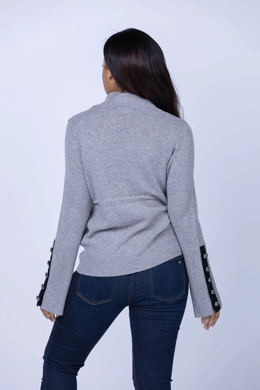 Ramy Brook Brianna Sweater in Grey