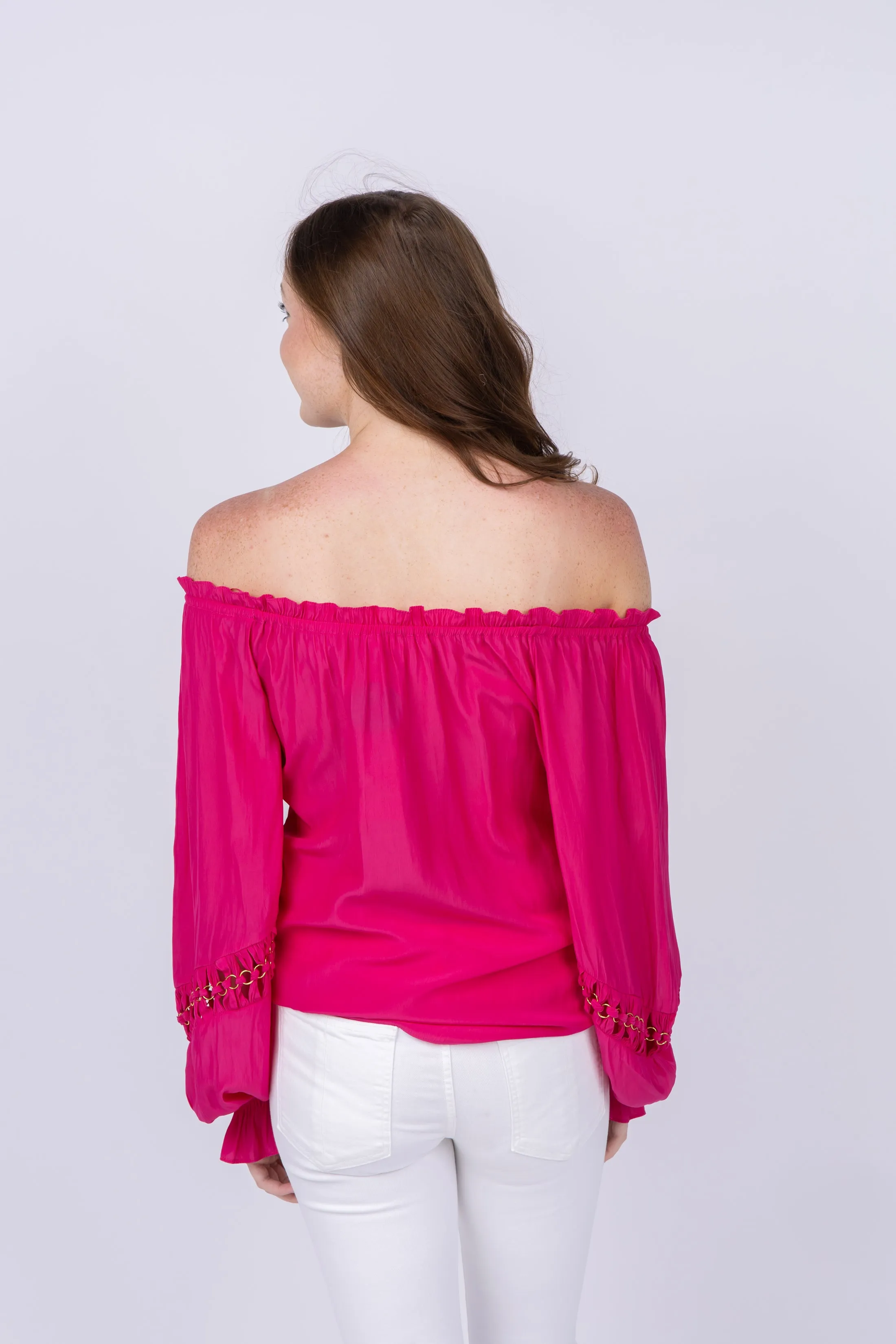 Ramy Brook Lili Top in Paradise Pink