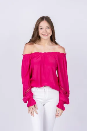 Ramy Brook Lili Top in Paradise Pink