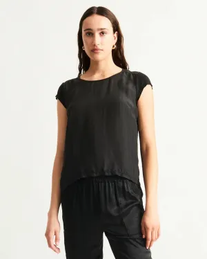 Raquel Allegra Darcey Tee Black