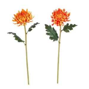Raz Imports Fall 20-Inch Real Touch Mum Stem, Assortment of 2