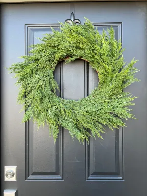 Real Touch Cedar Wreath