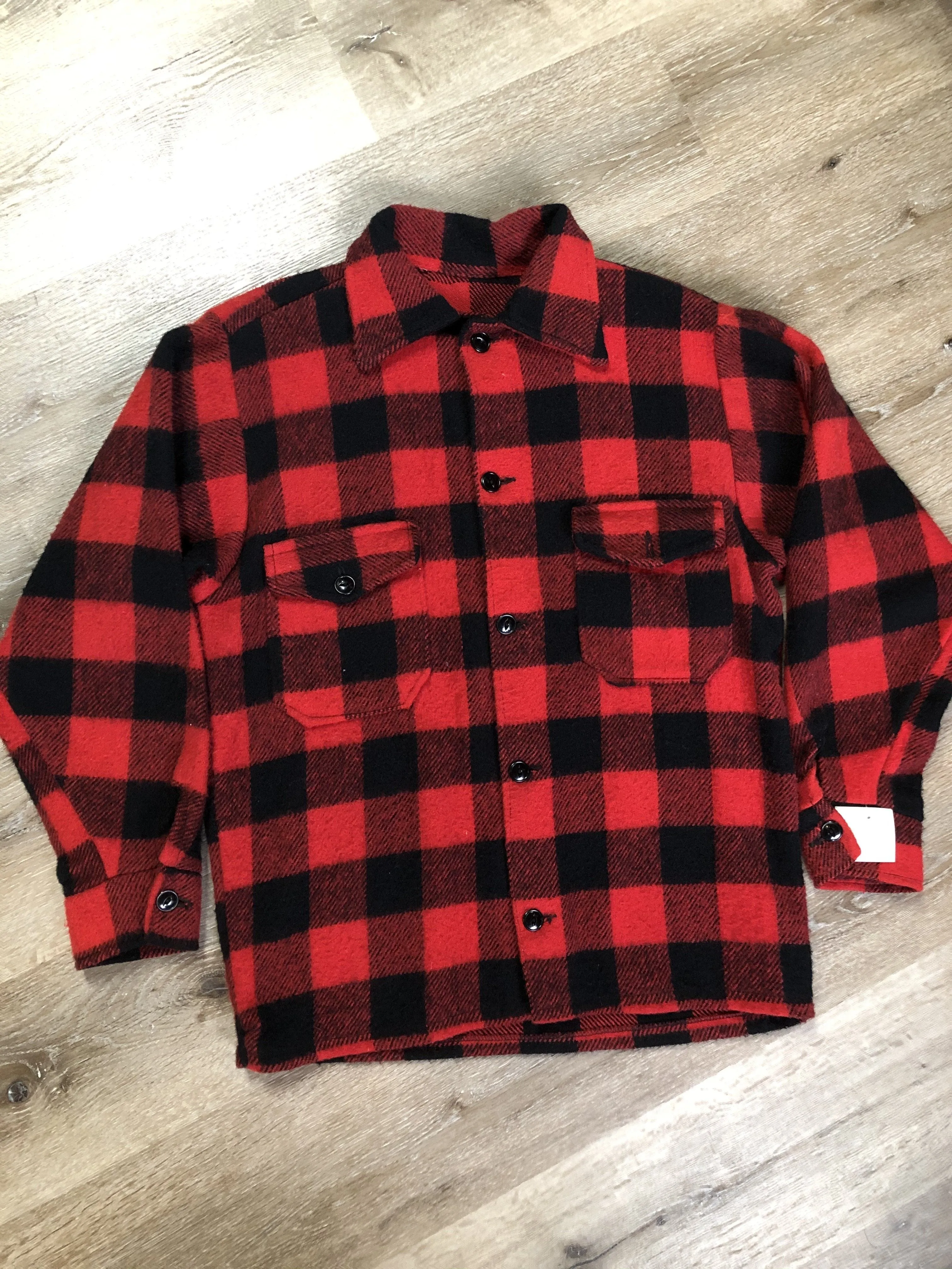 Red Plaid Lumberjack Shirt, SOLD