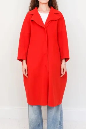 Red wool coat RRP £1600