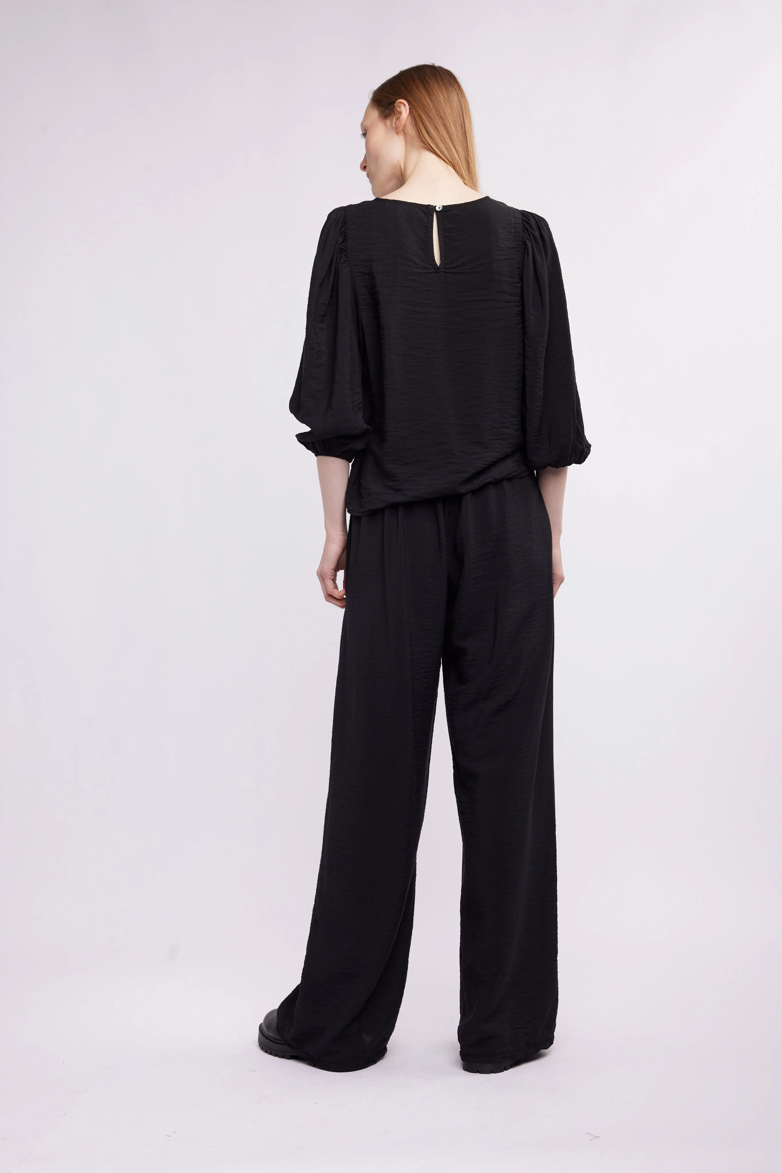 Remi Shirred Sleeve Blouse