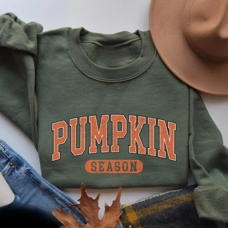 Retro Pumpkin Season Sweatshirt