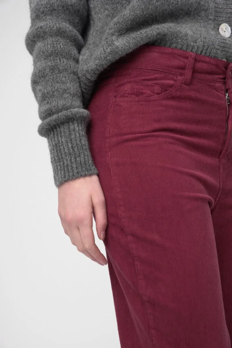 Ribbed V Neck Buttoned Sweater