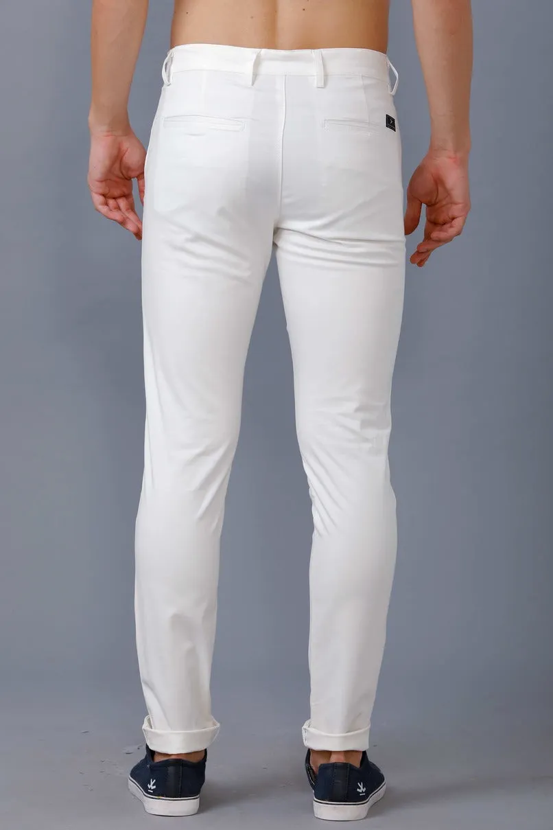 Rich White - 2 way stretch - COTTON PANT
