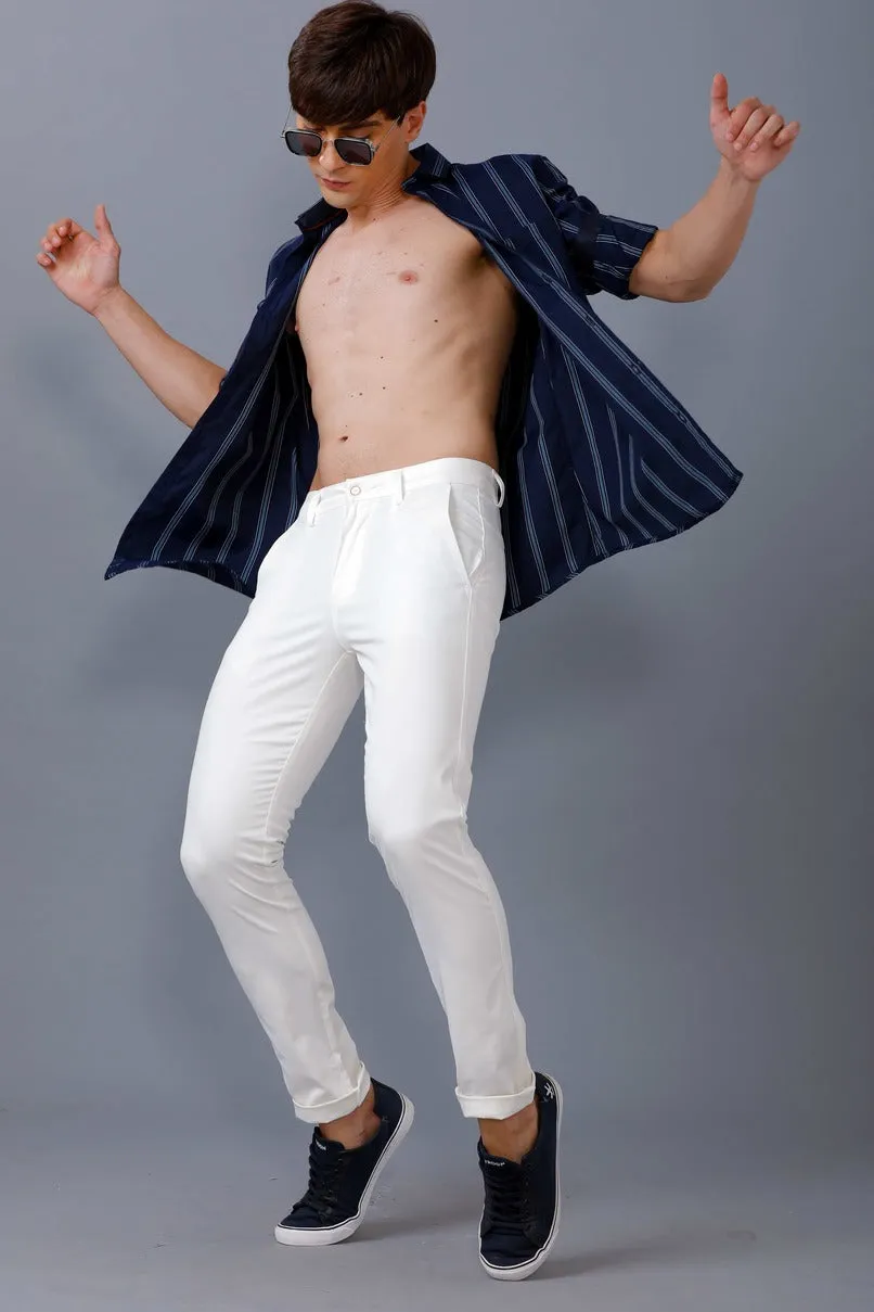 Rich White - 2 way stretch - COTTON PANT