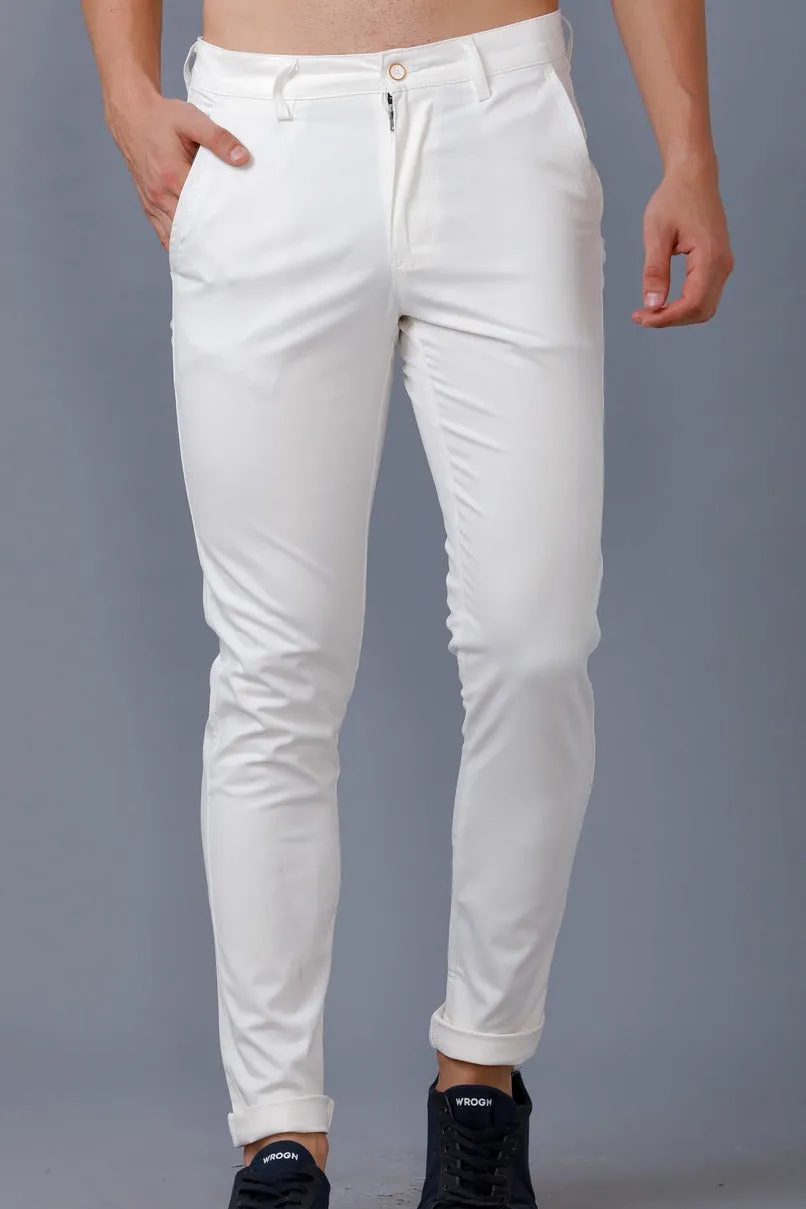 Rich White - 2 way stretch - COTTON PANT