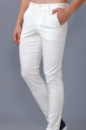 Rich White - 2 way stretch - COTTON PANT