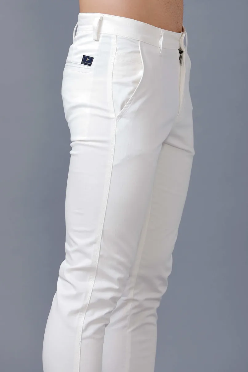 Rich White - 2 way stretch - COTTON PANT