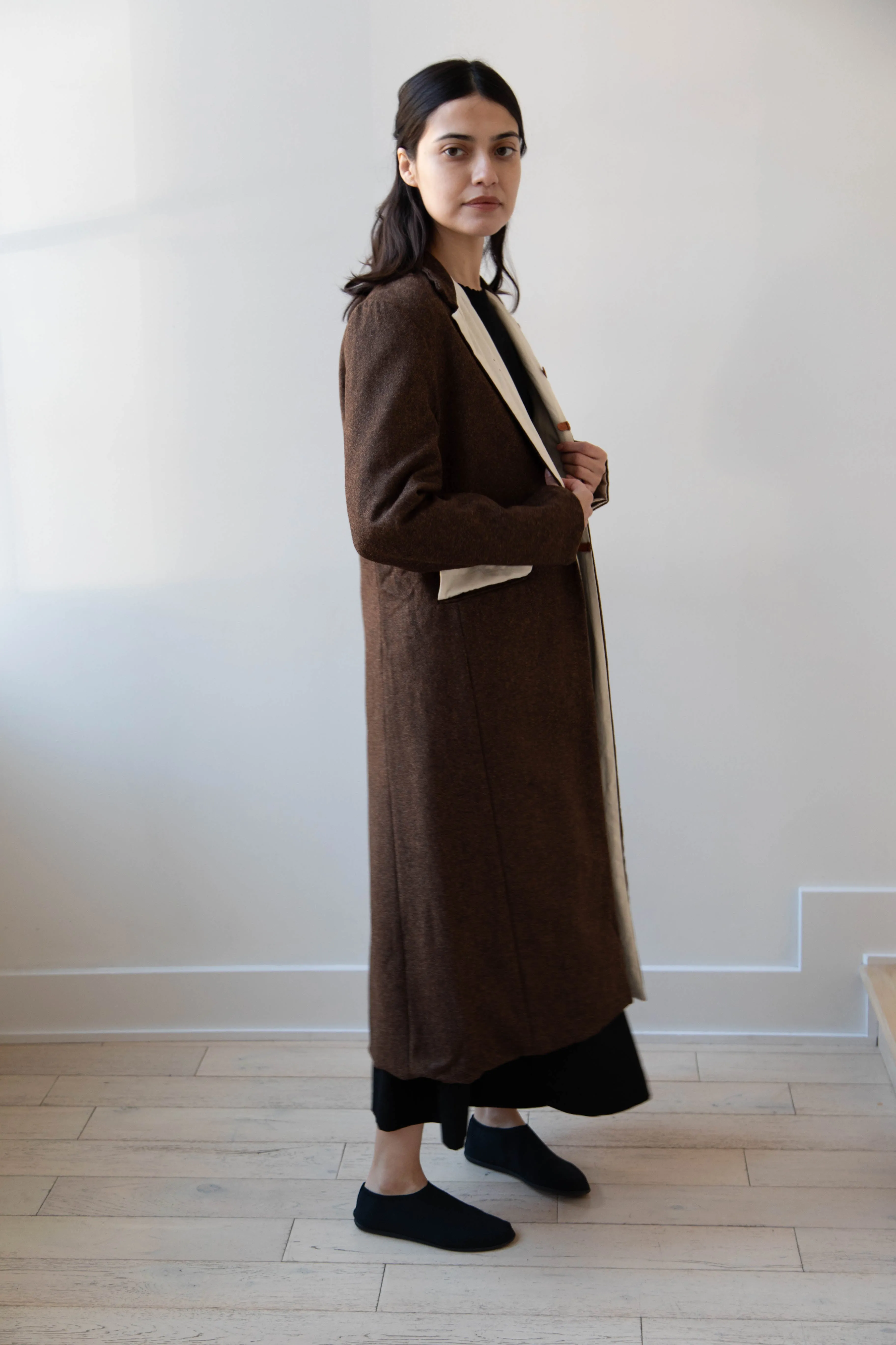 Risa Nakamura | Coat F in Chetsnut Brown