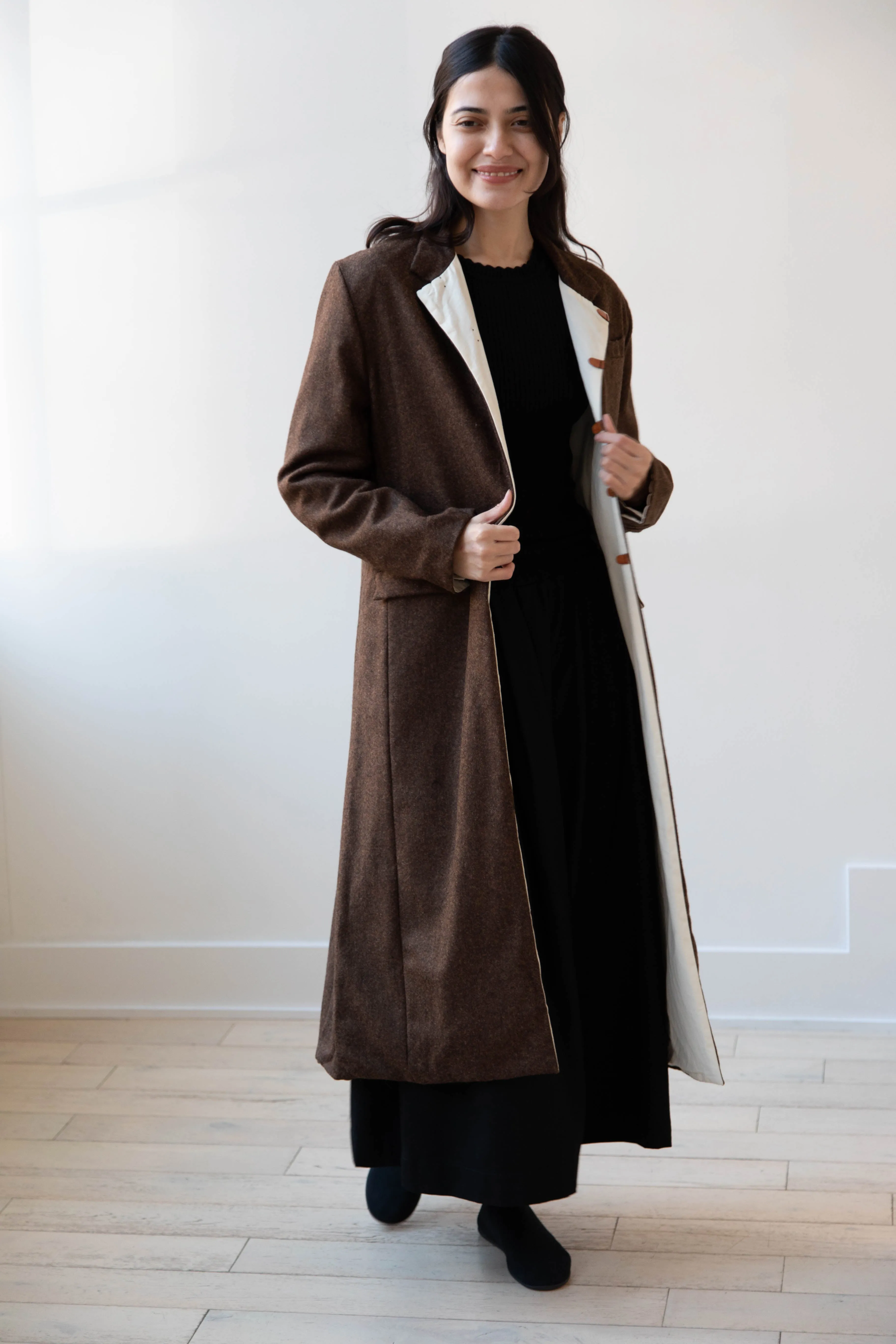 Risa Nakamura | Coat F in Chetsnut Brown
