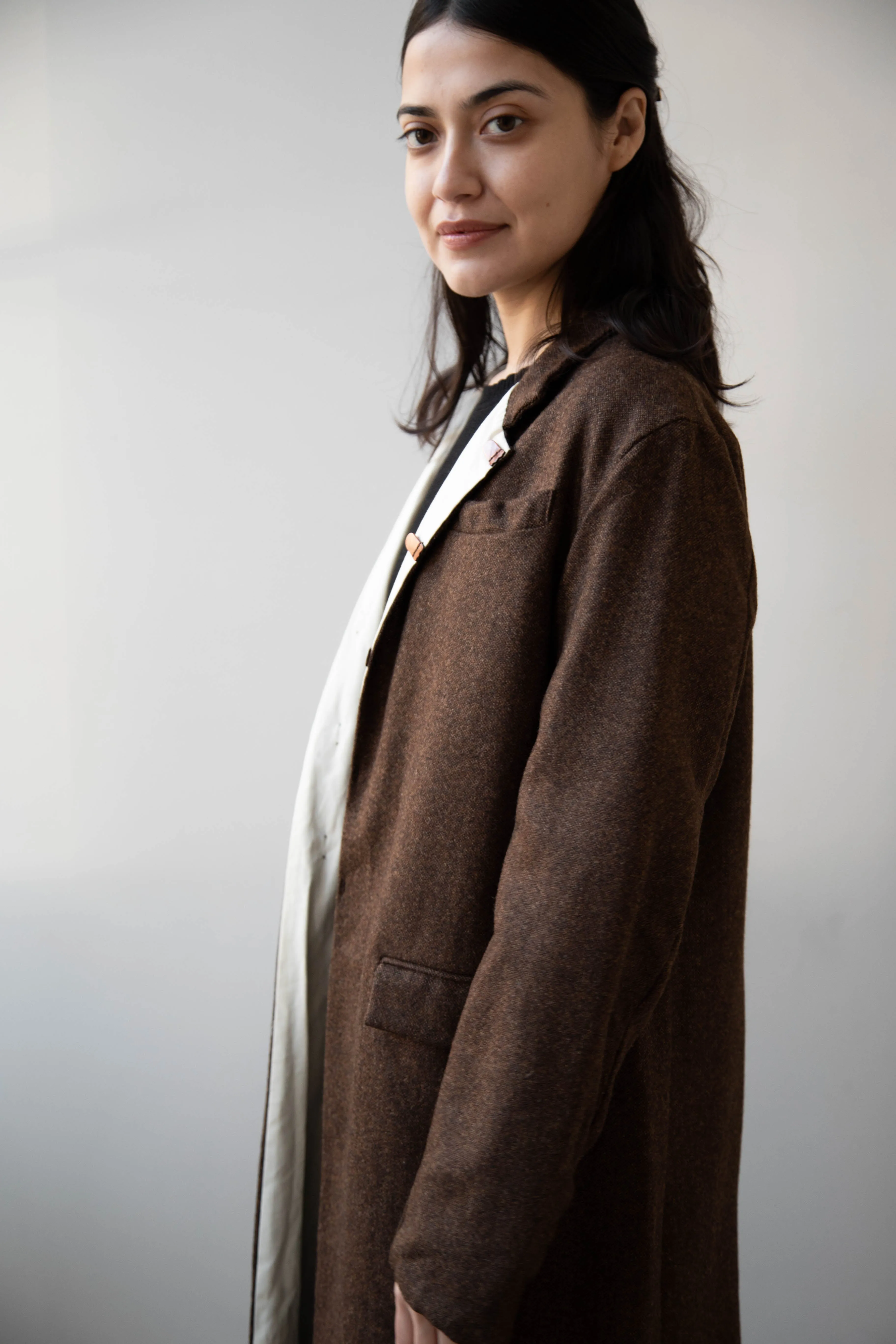 Risa Nakamura | Coat F in Chetsnut Brown