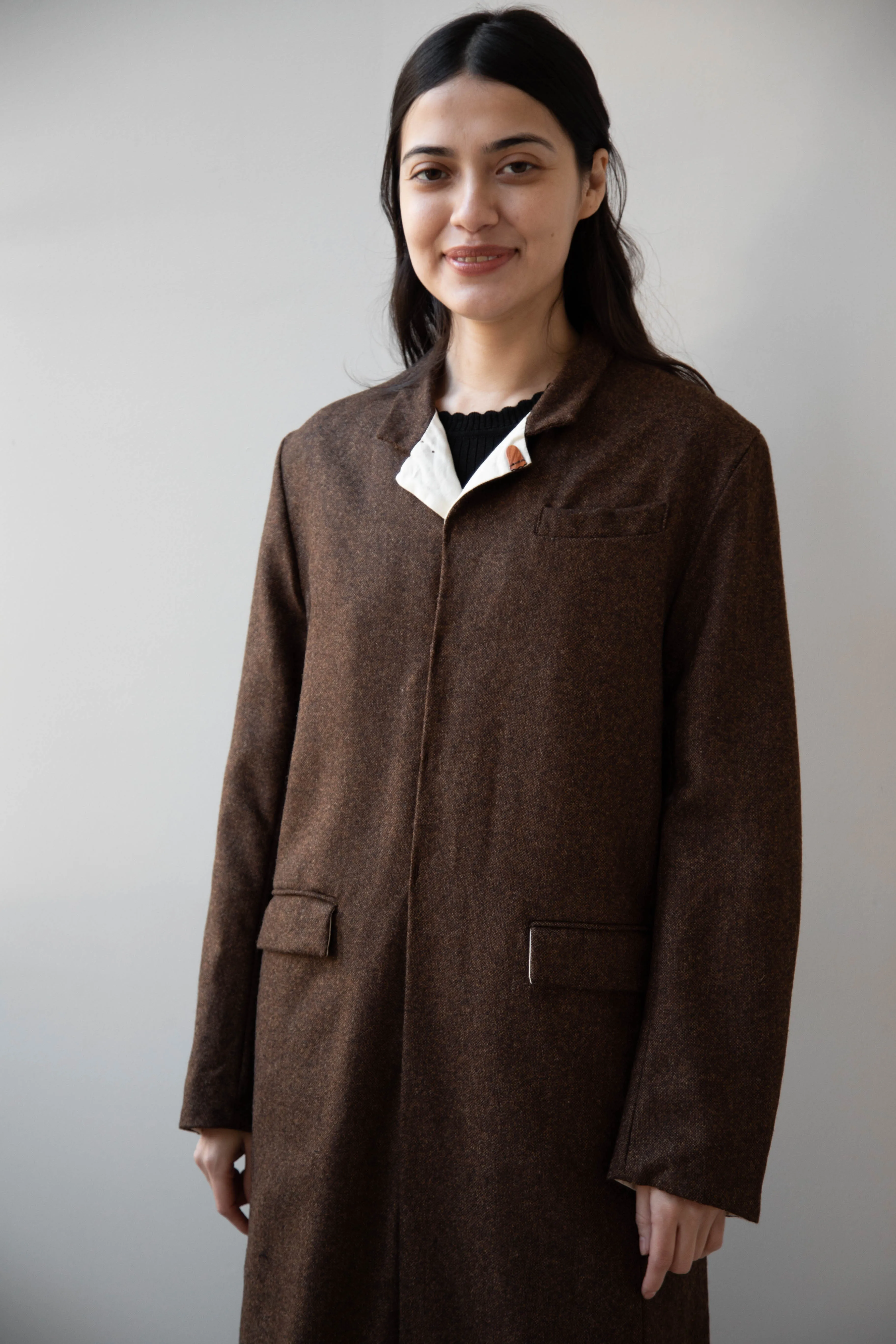 Risa Nakamura | Coat F in Chetsnut Brown