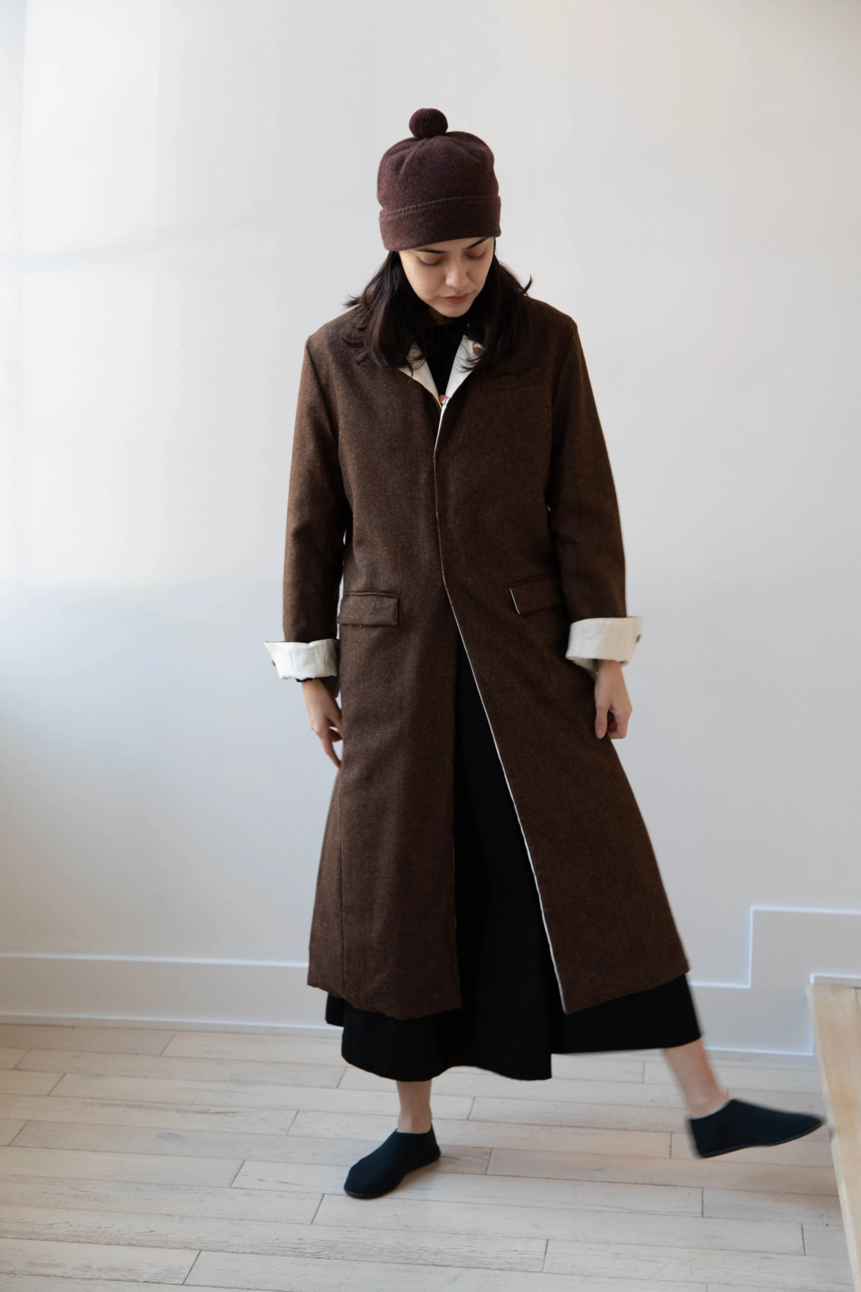 Risa Nakamura | Coat F in Chetsnut Brown