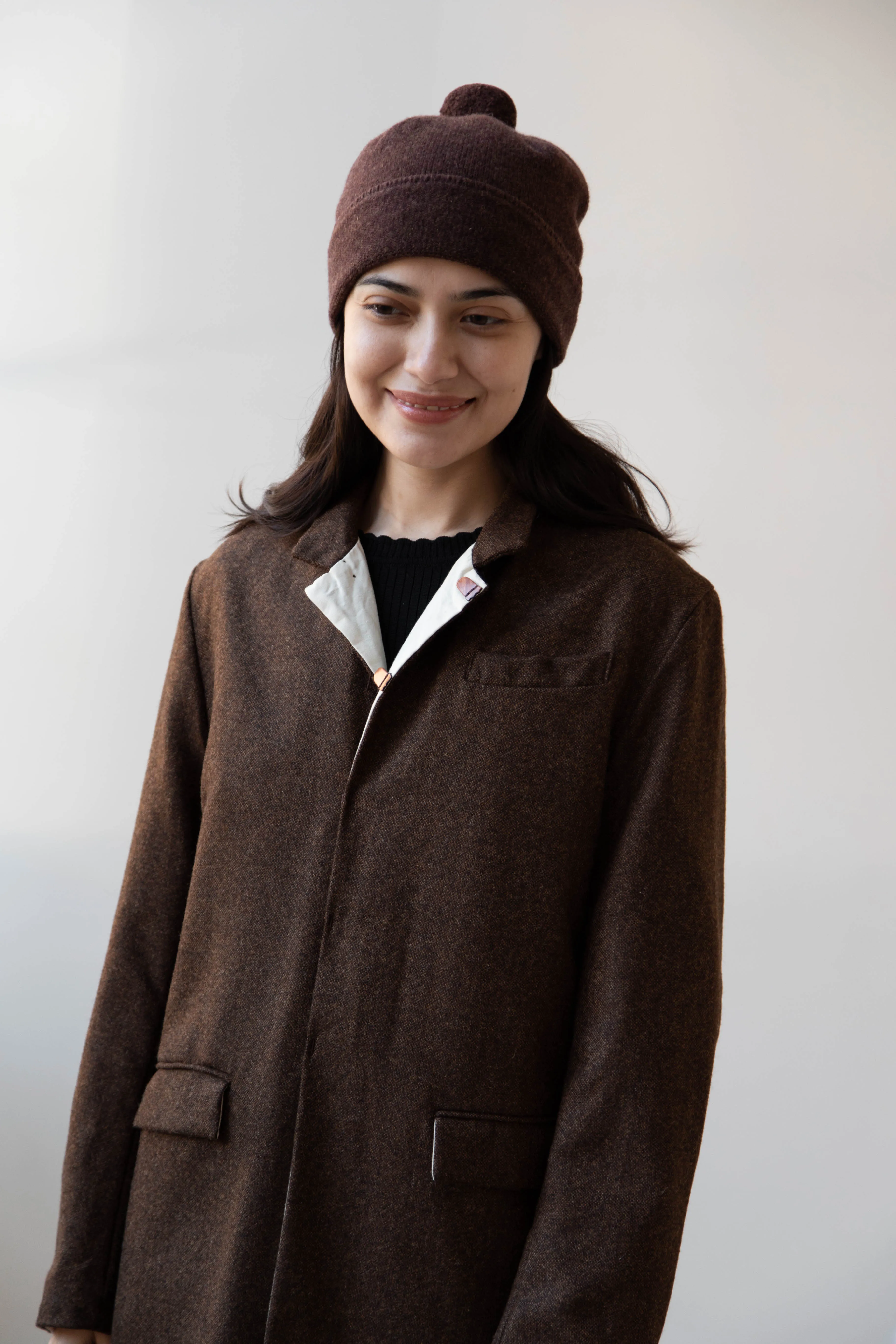 Risa Nakamura | Coat F in Chetsnut Brown