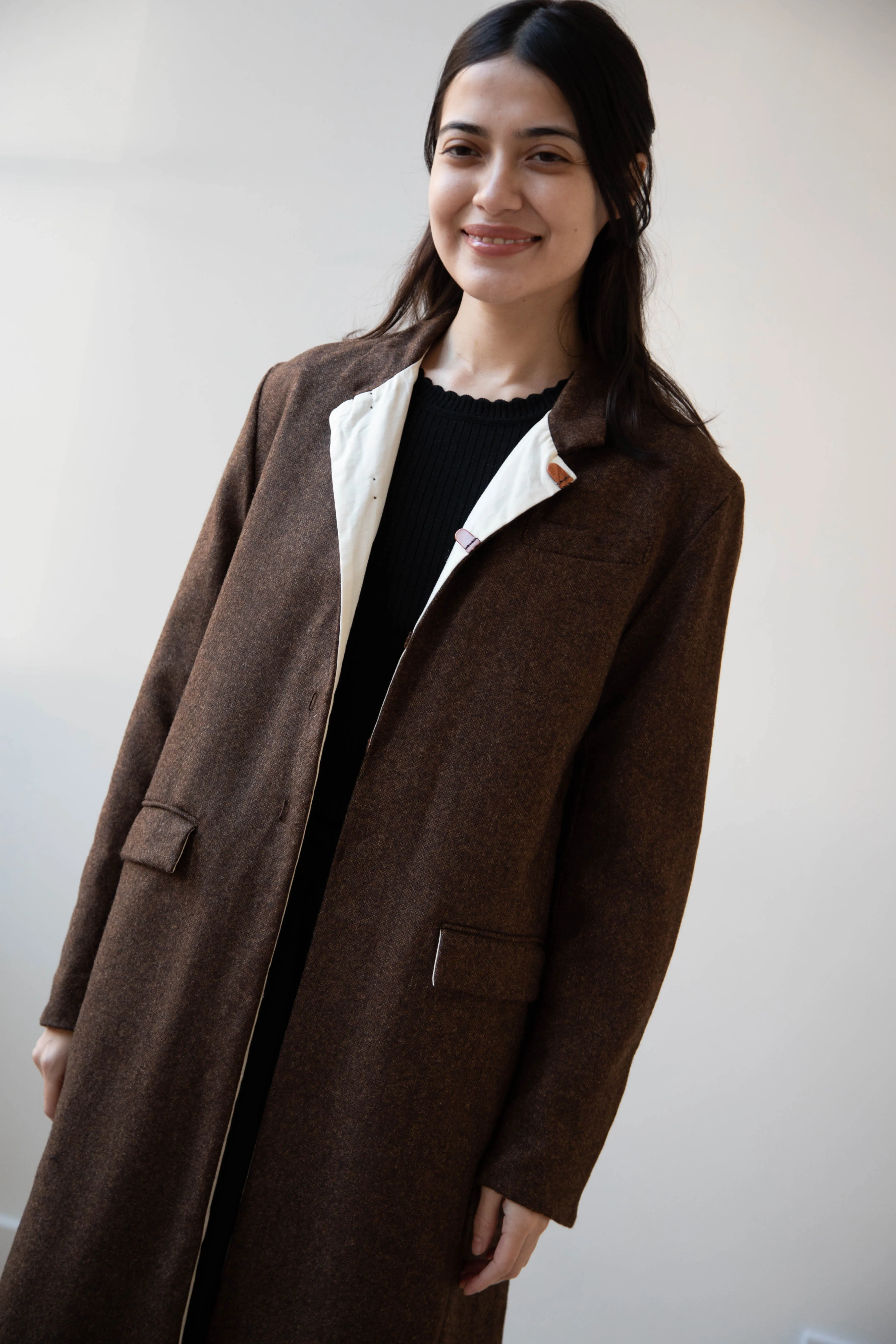 Risa Nakamura | Coat F in Chetsnut Brown