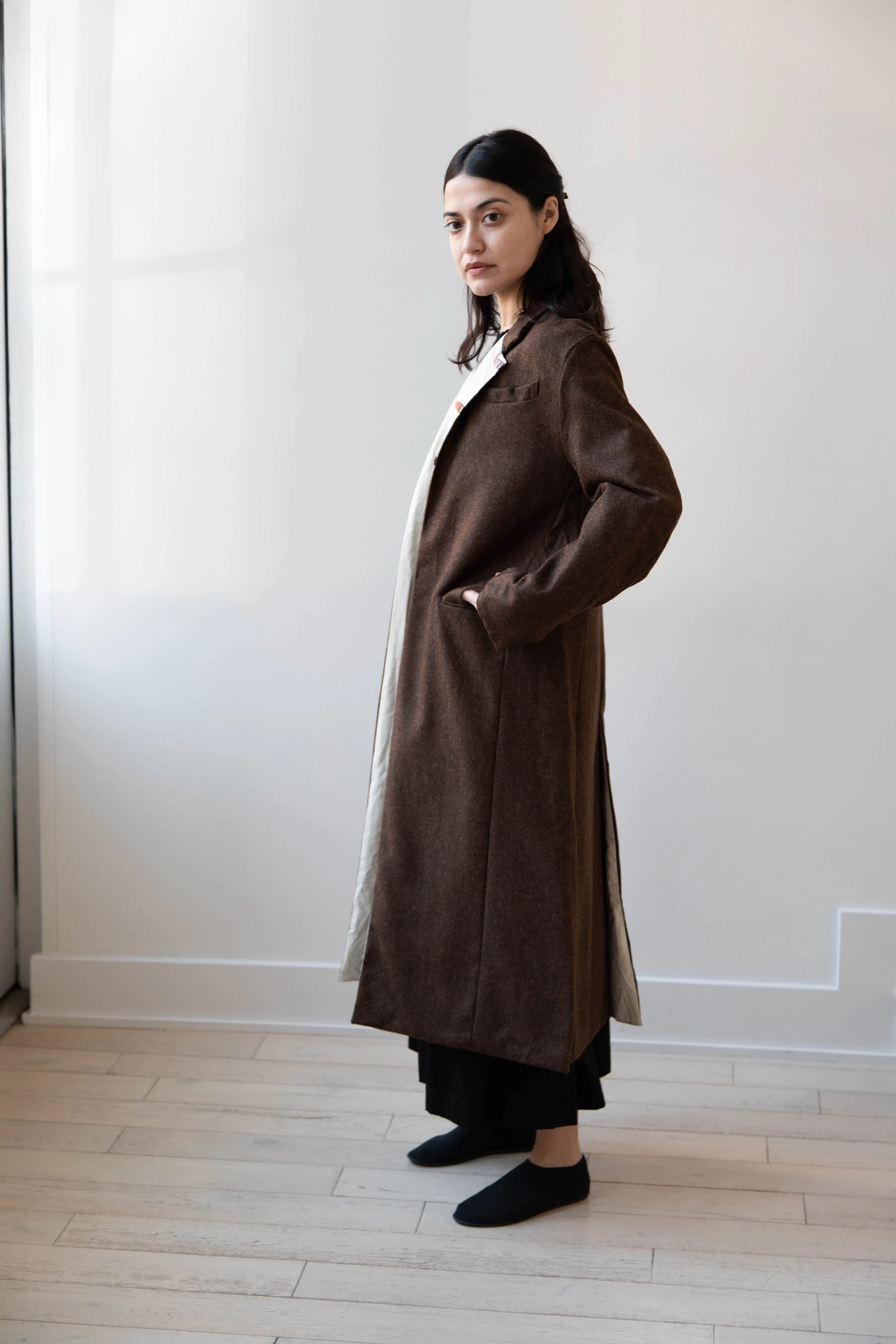 Risa Nakamura | Coat F in Chetsnut Brown