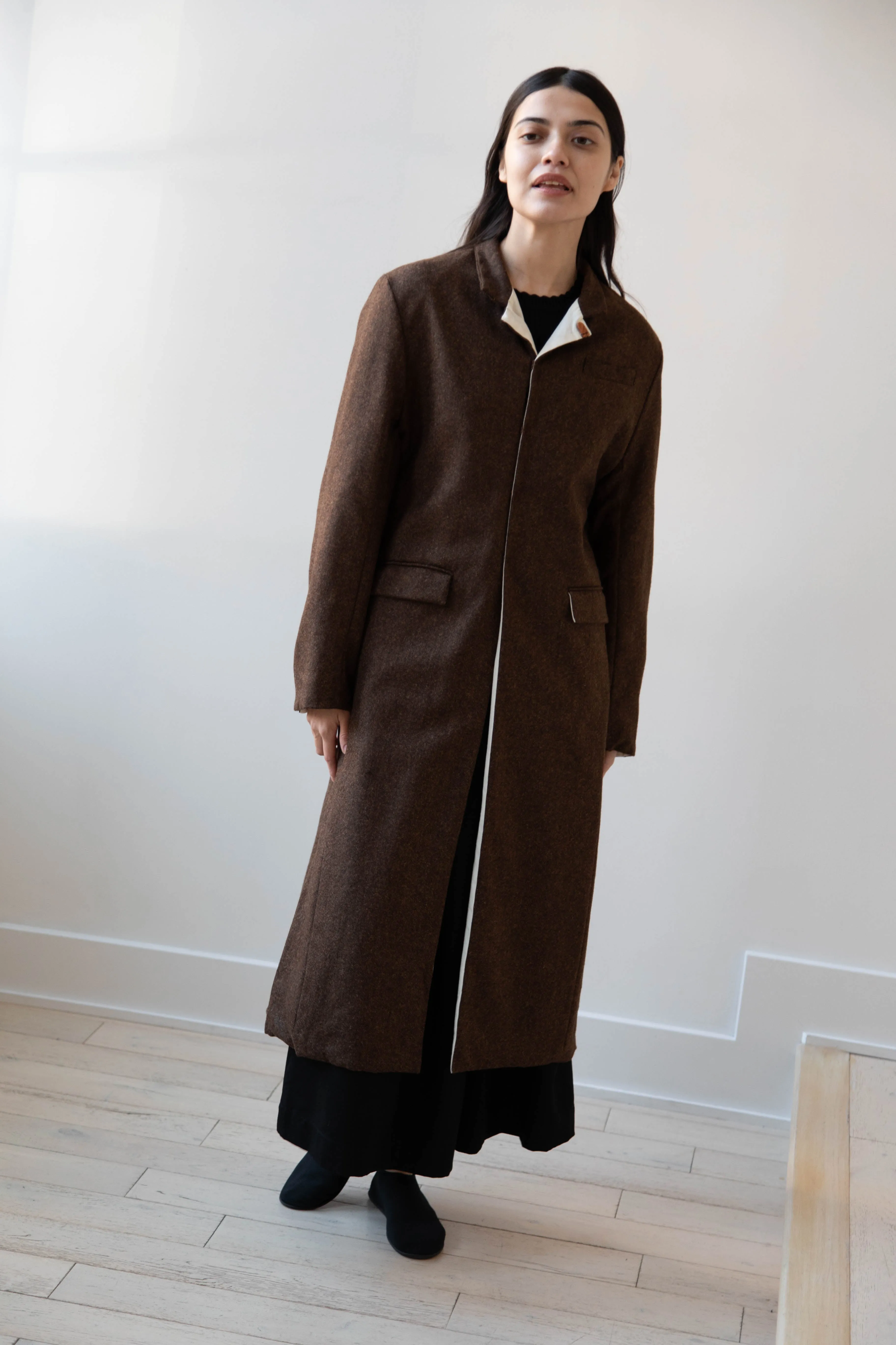Risa Nakamura | Coat F in Chetsnut Brown