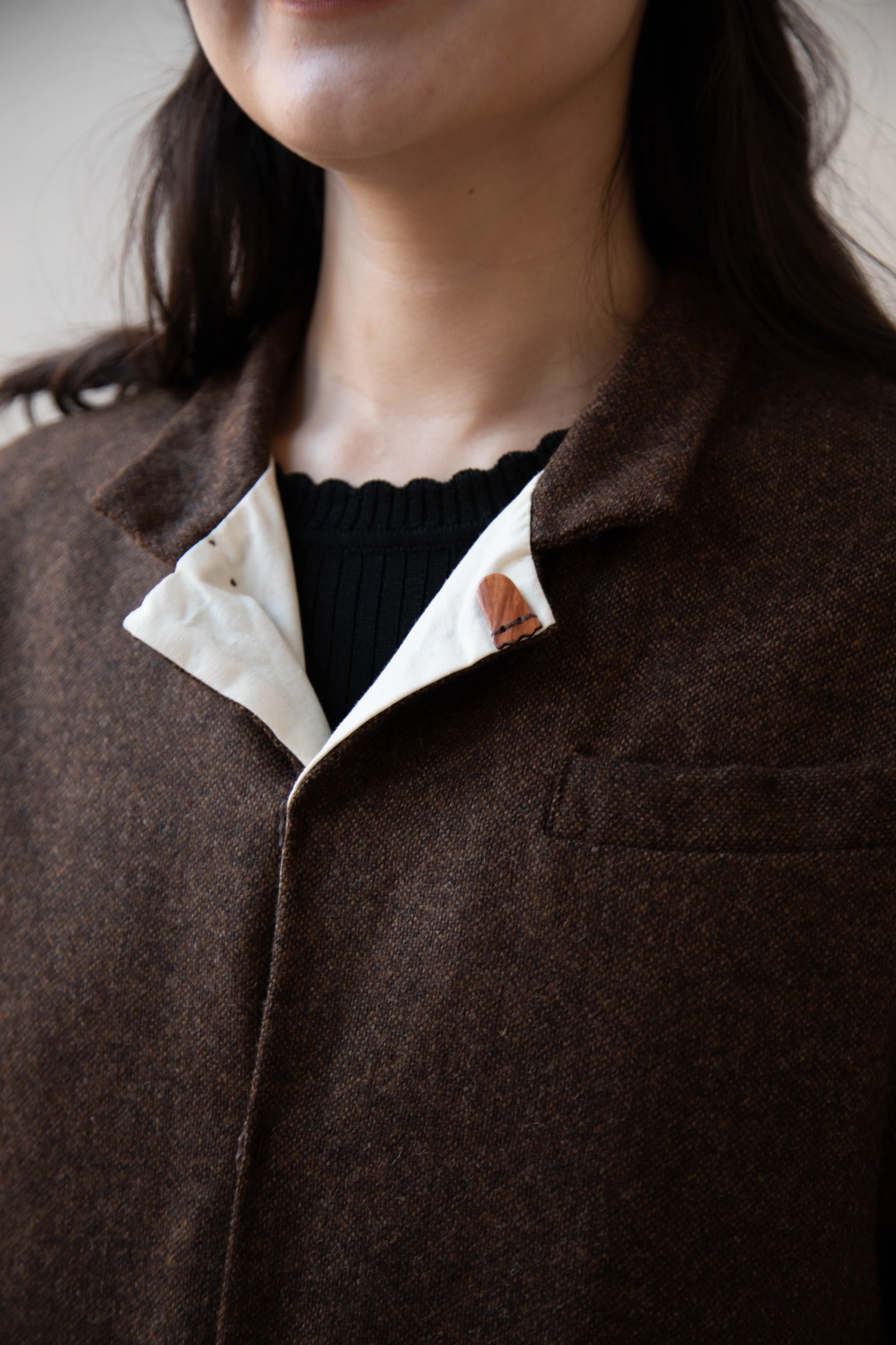 Risa Nakamura | Coat F in Chetsnut Brown