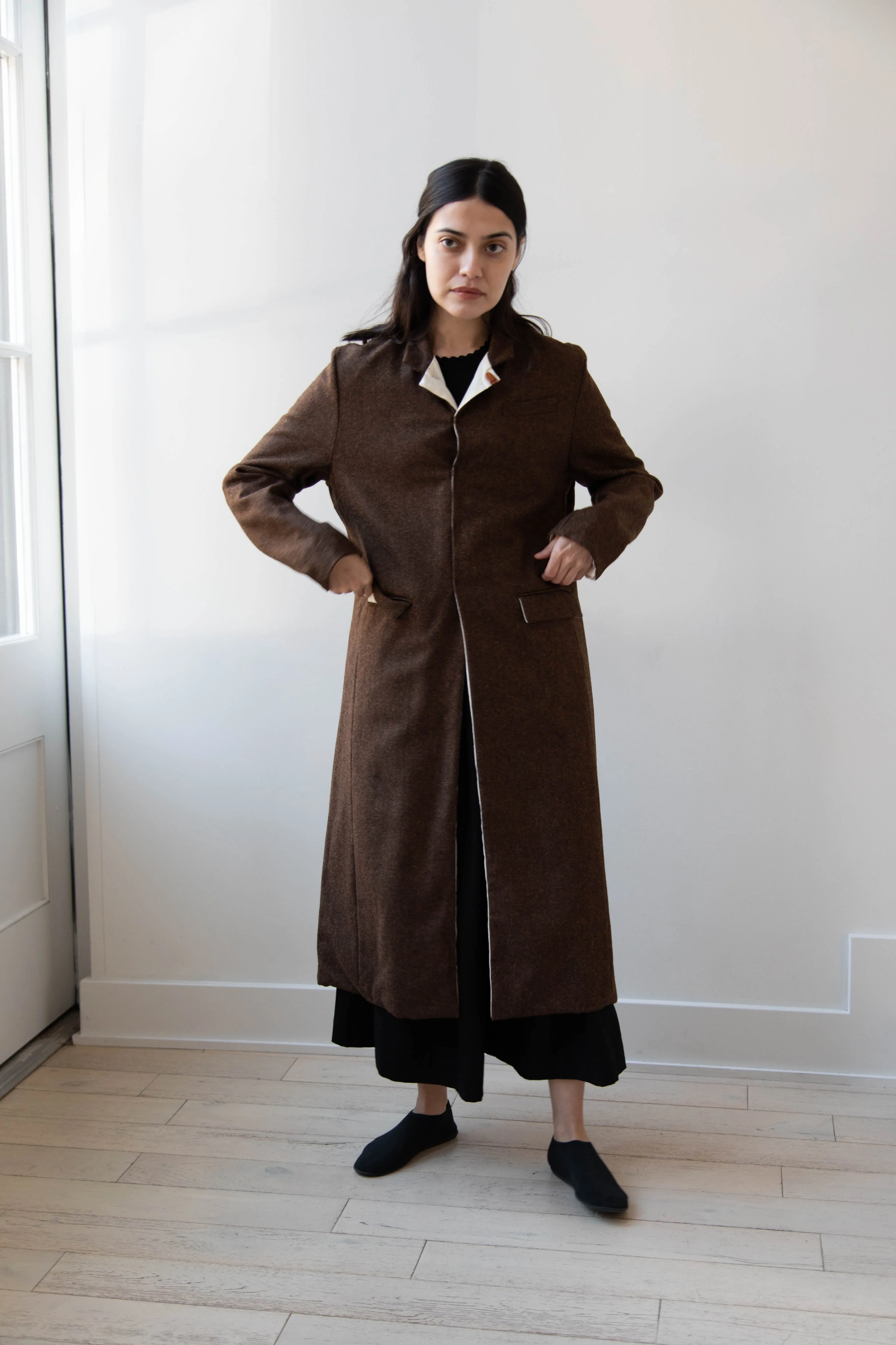 Risa Nakamura | Coat F in Chetsnut Brown