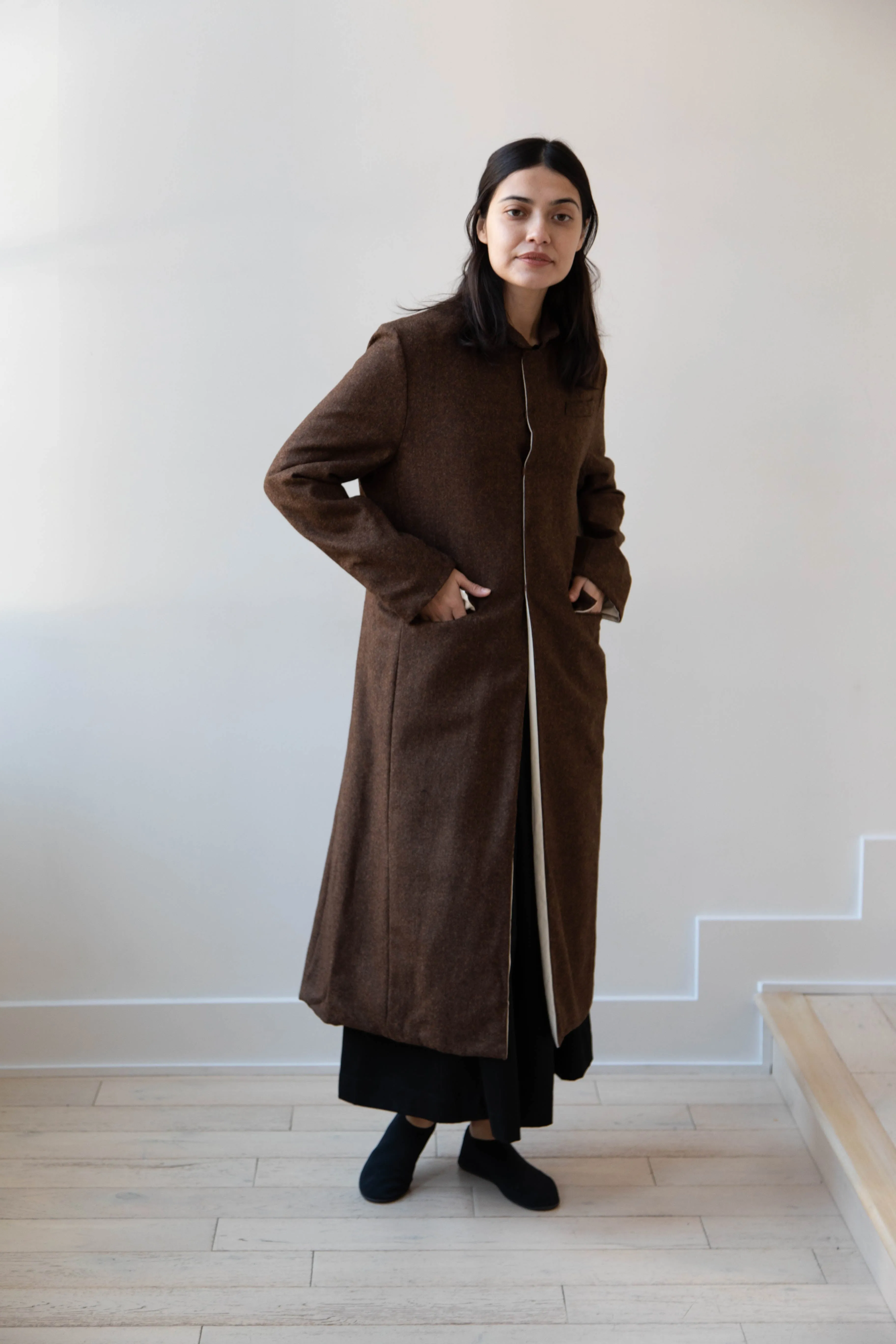 Risa Nakamura | Coat F in Chetsnut Brown