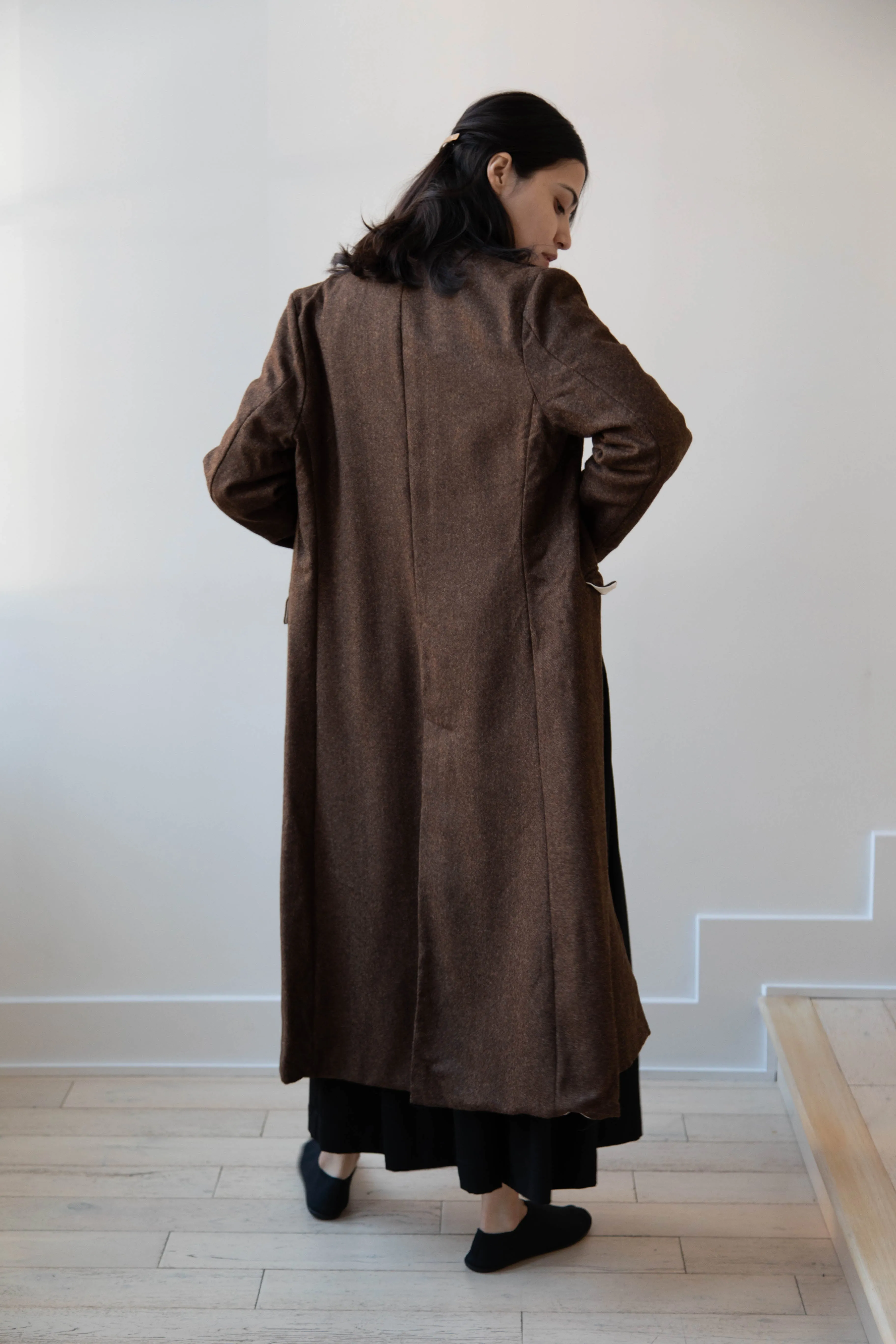 Risa Nakamura | Coat F in Chetsnut Brown