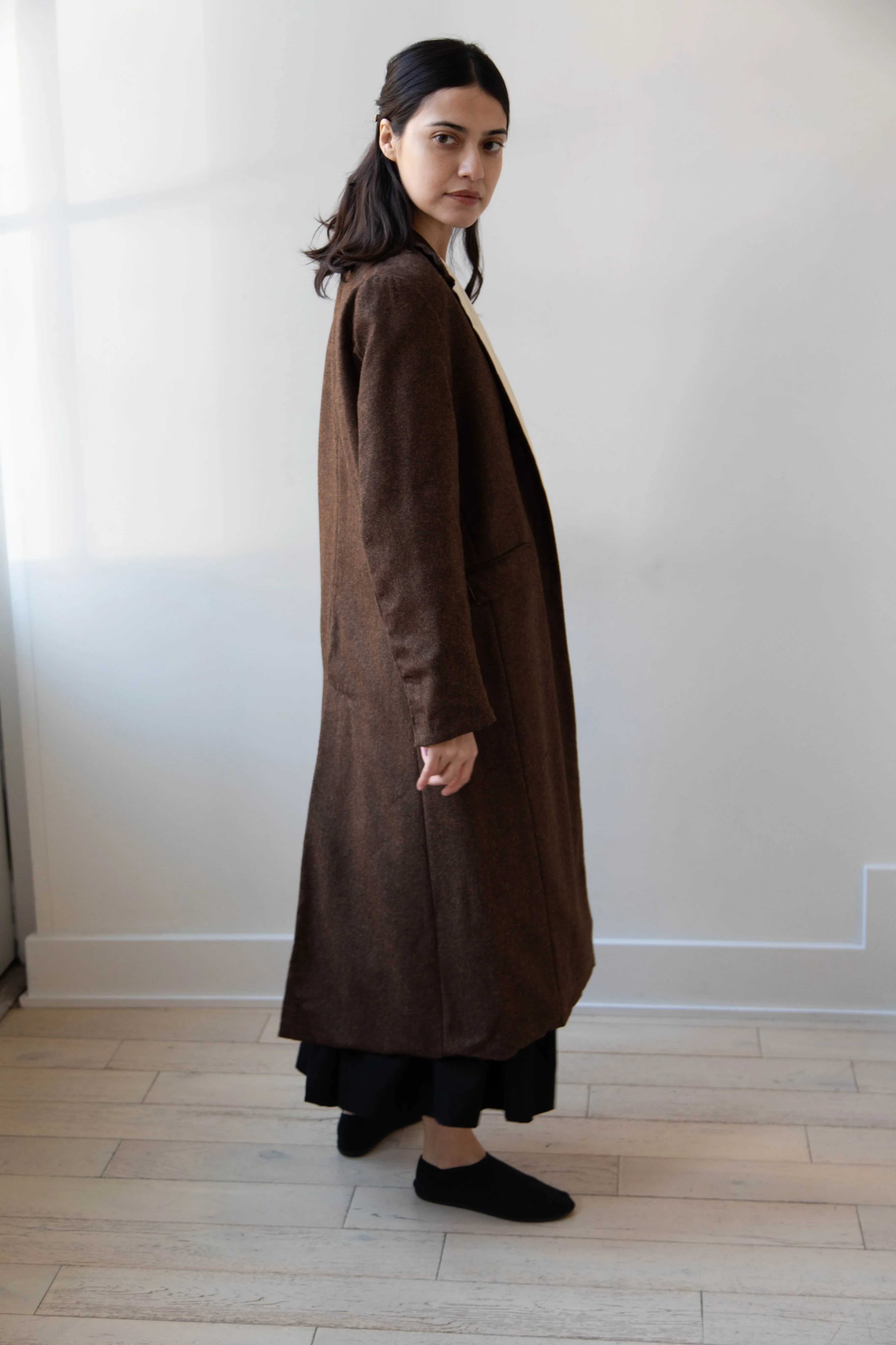 Risa Nakamura | Coat F in Chetsnut Brown