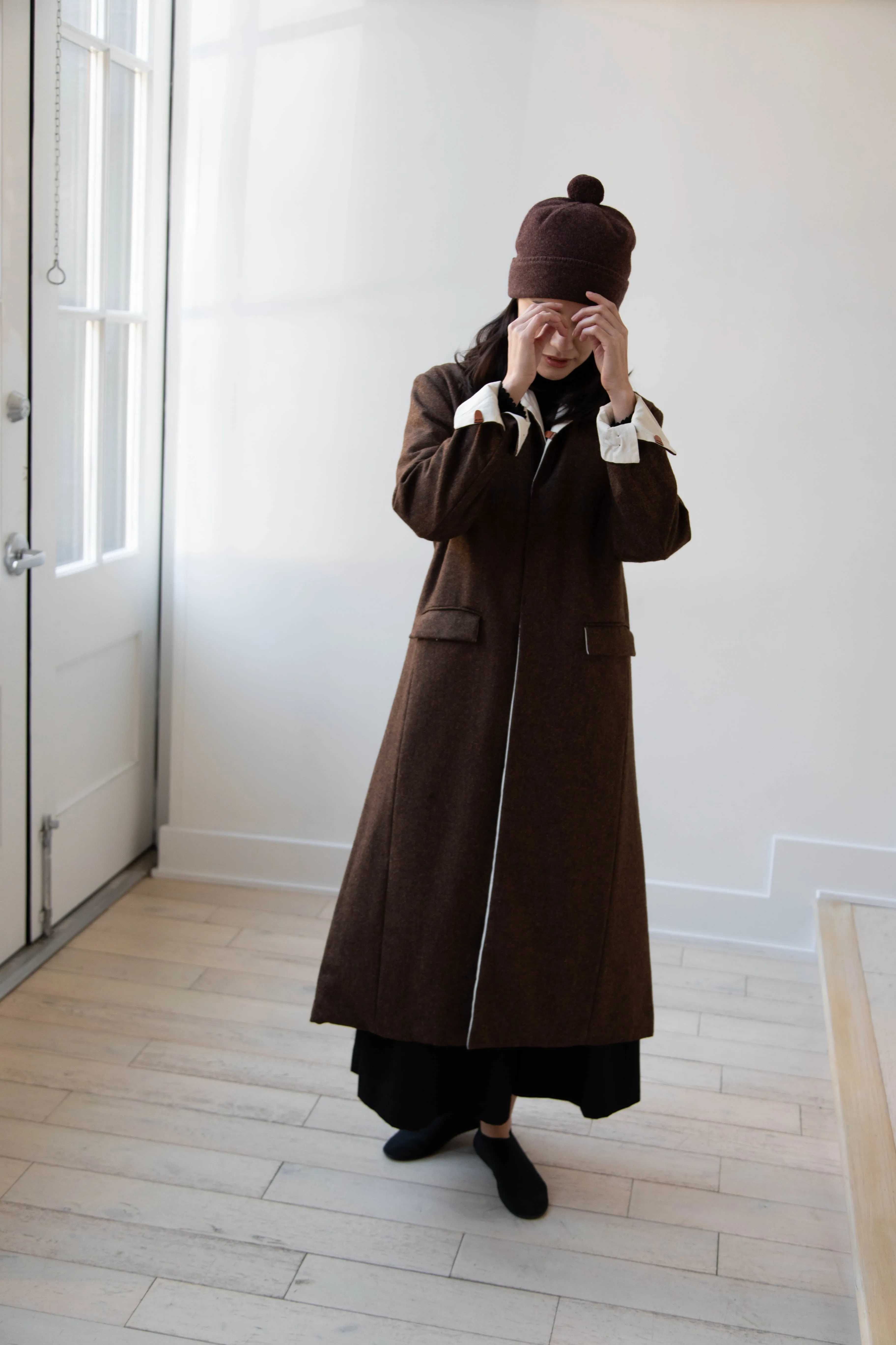 Risa Nakamura | Coat F in Chetsnut Brown