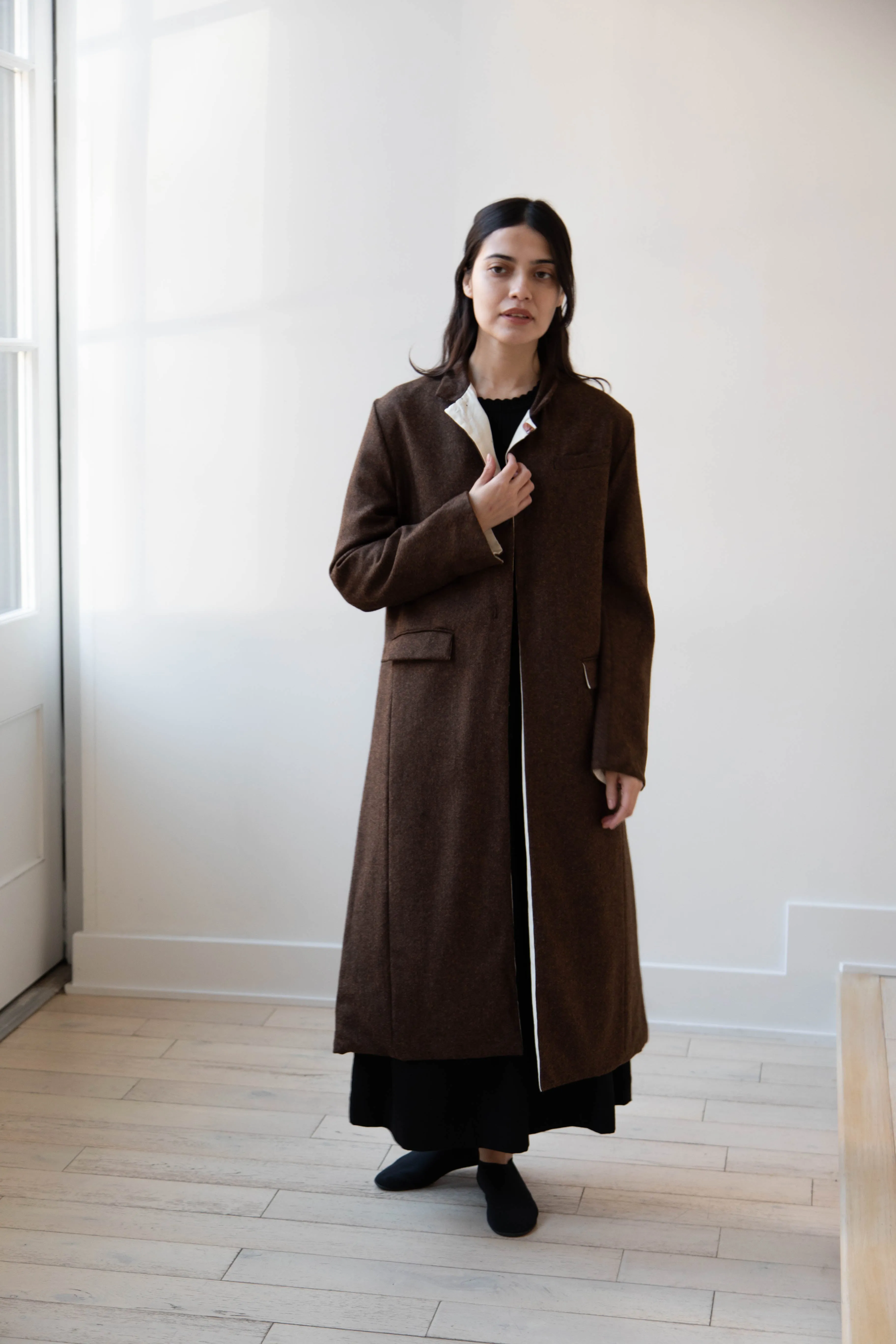 Risa Nakamura | Coat F in Chetsnut Brown