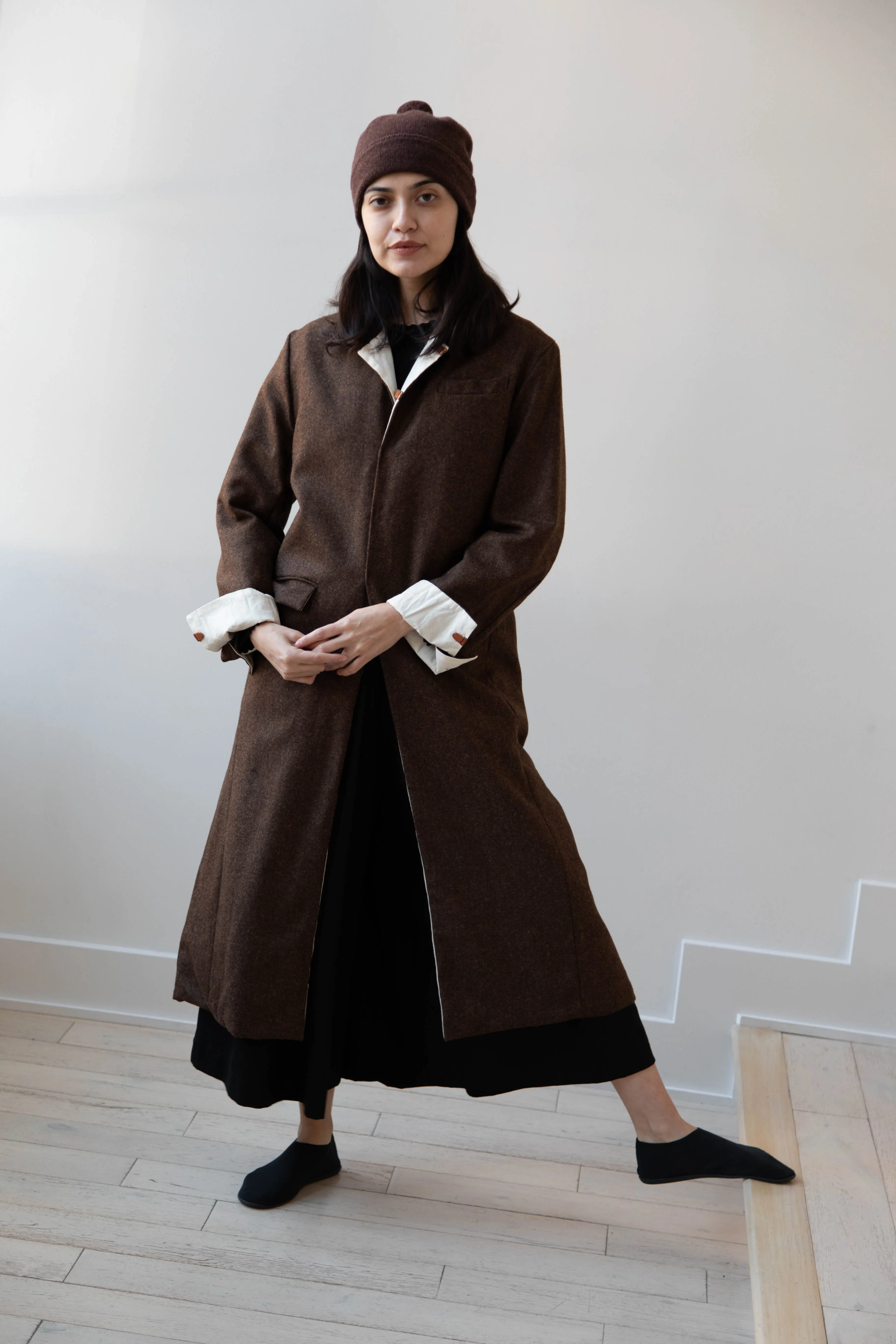 Risa Nakamura | Coat F in Chetsnut Brown