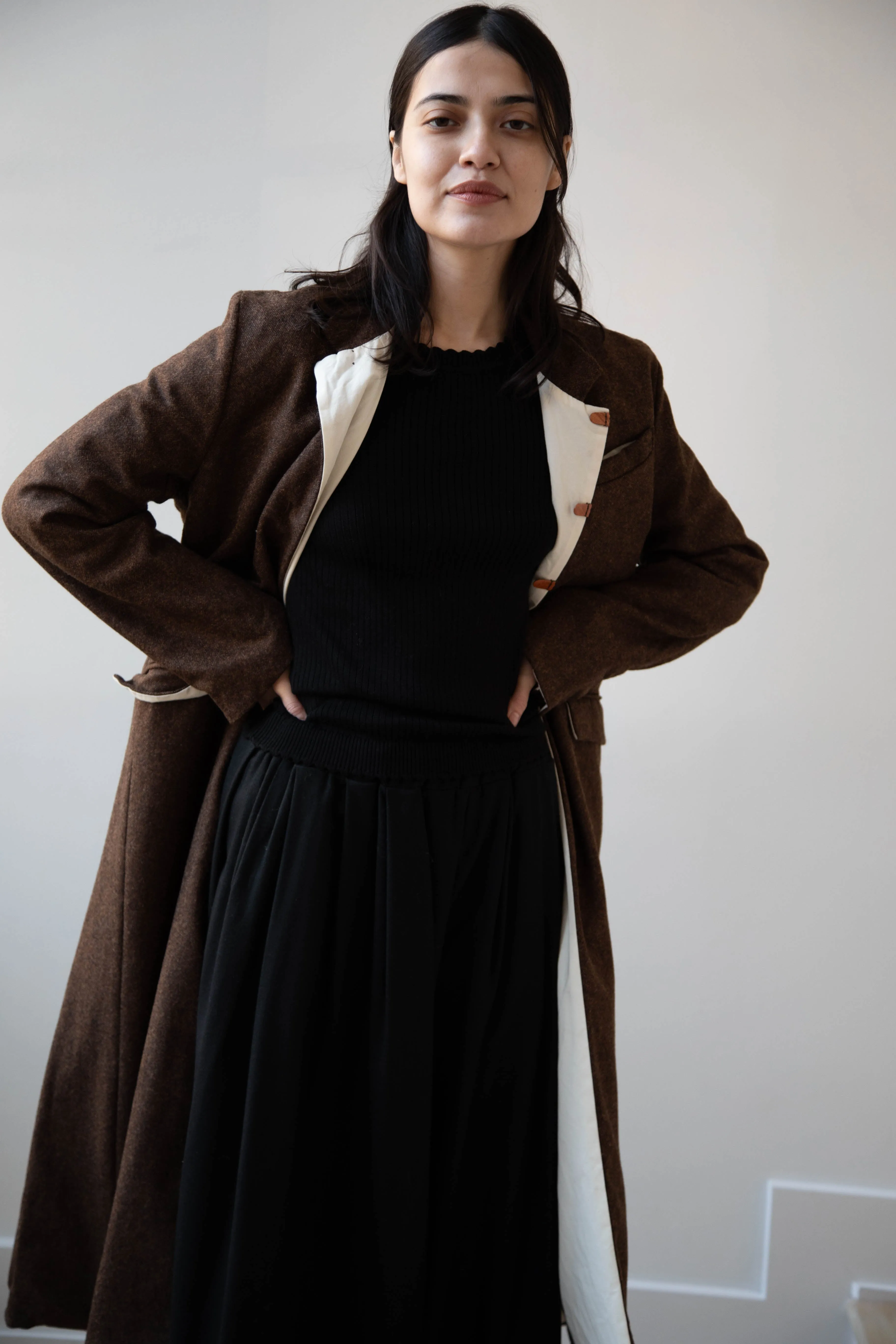 Risa Nakamura | Coat F in Chetsnut Brown