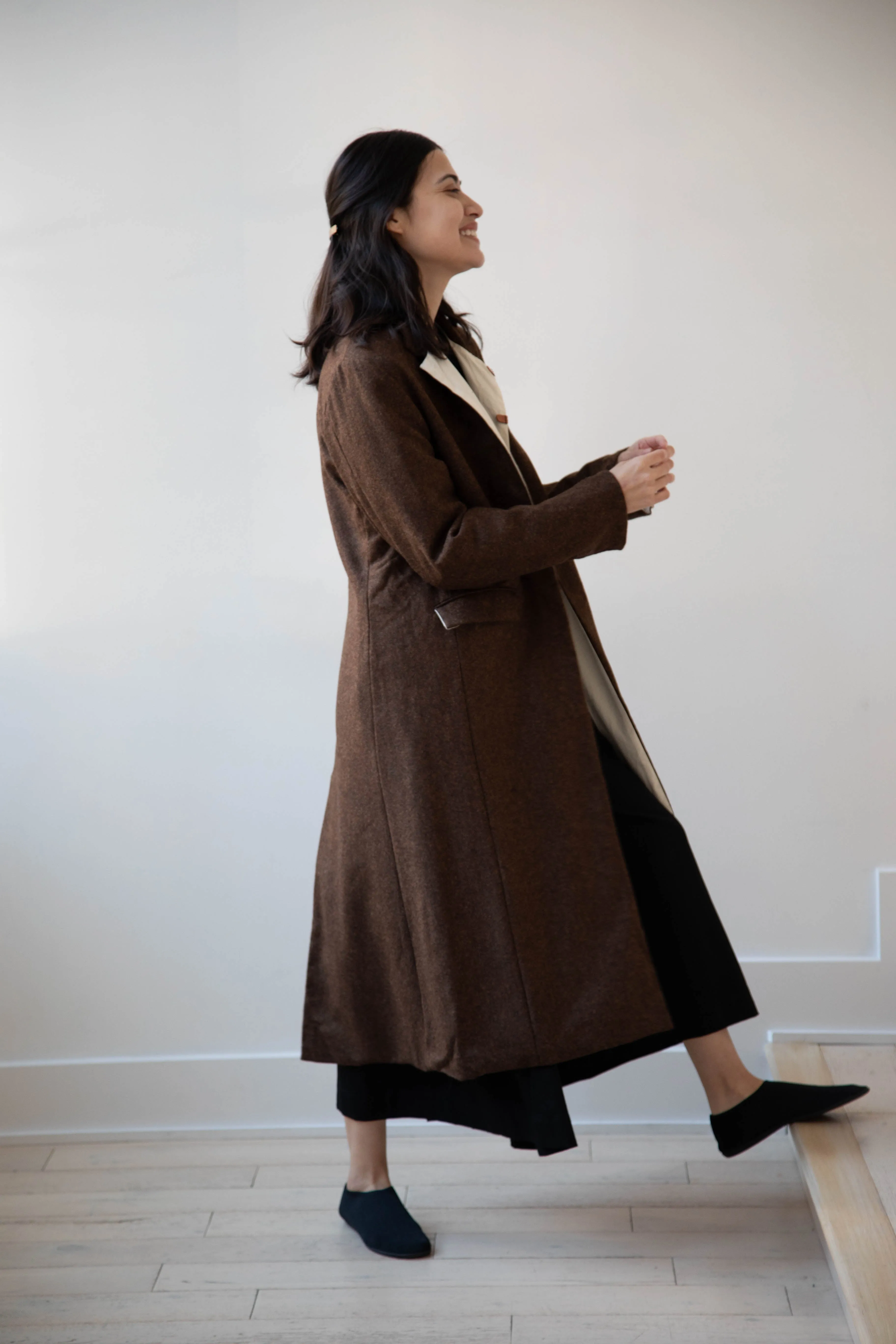 Risa Nakamura | Coat F in Chetsnut Brown
